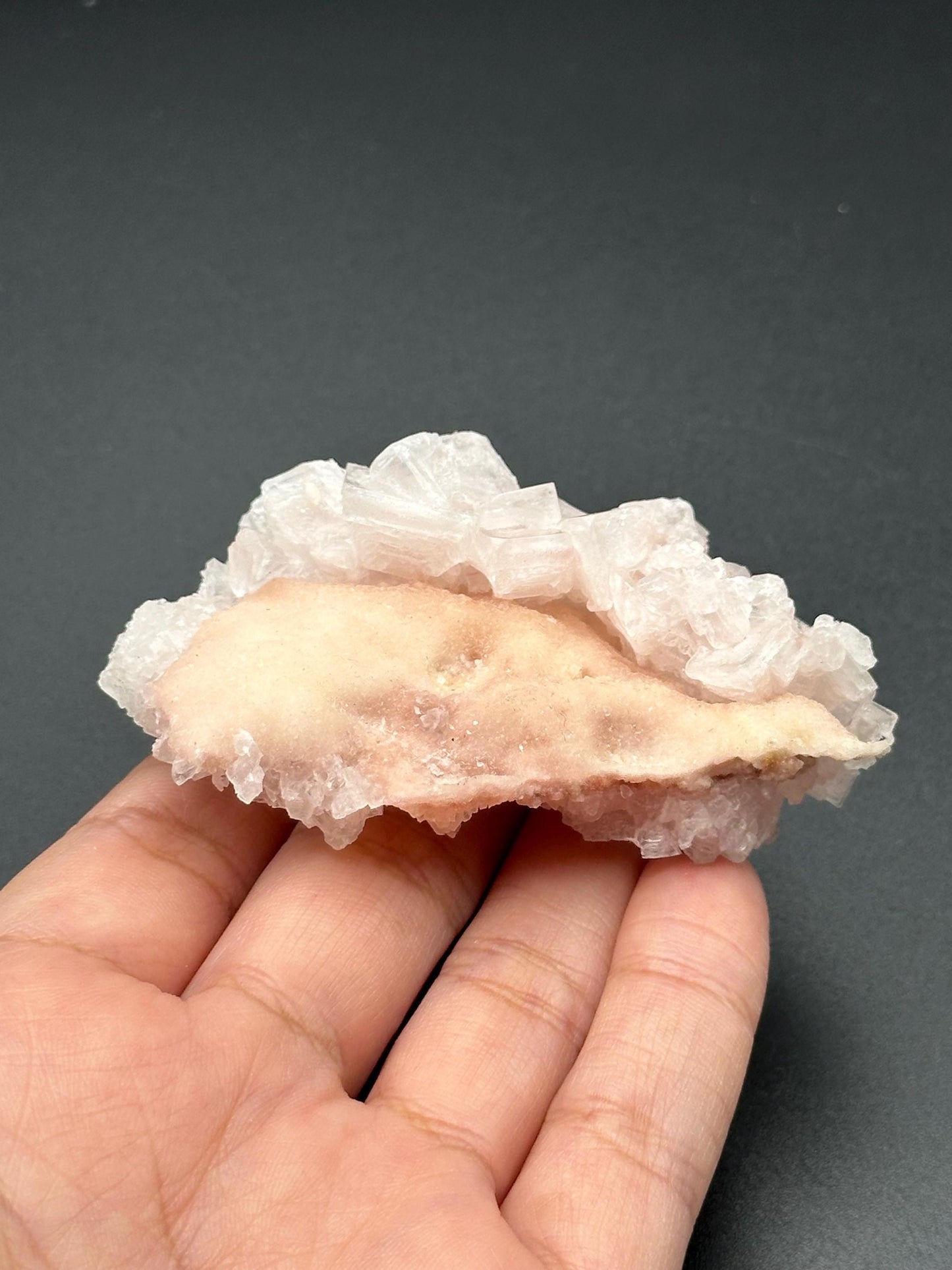 Light Pink Halite on Trona