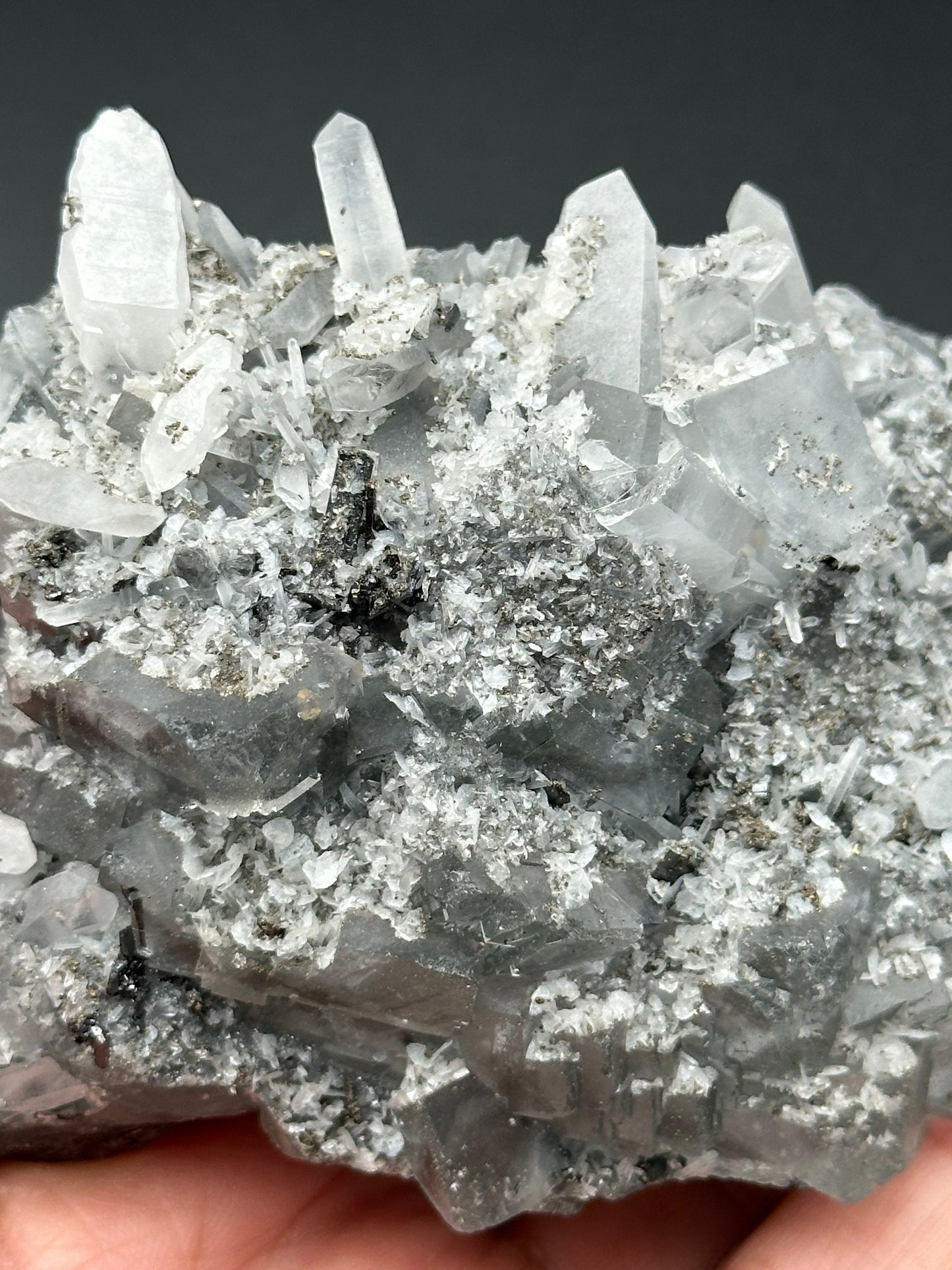 Fluorite with Quartz from the Yindu Mine, Inner Mongolia, China