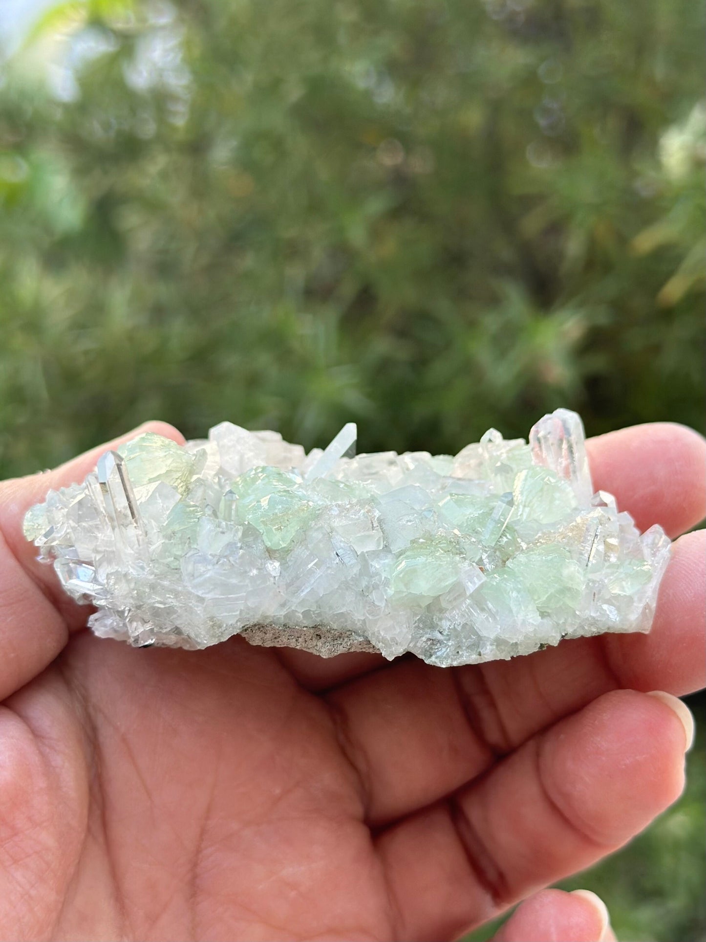 Prehnite, Calcite, and Quartz from the Goboboseb Mountains in the Erongo Region of Namibia