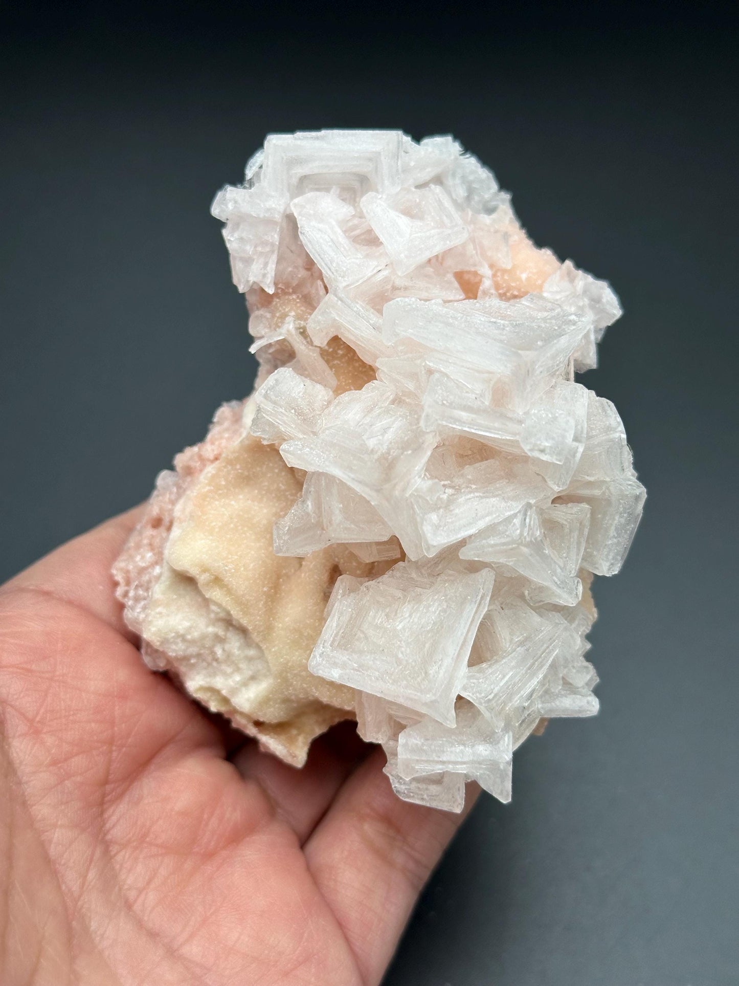 Light Pink Halite on Trona