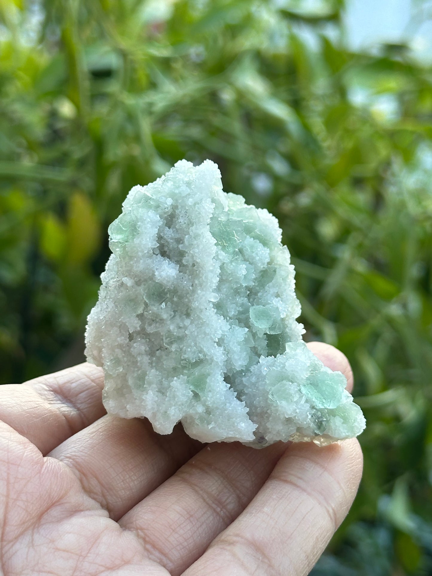 Fluorite with Drusy and Candle Quartz
