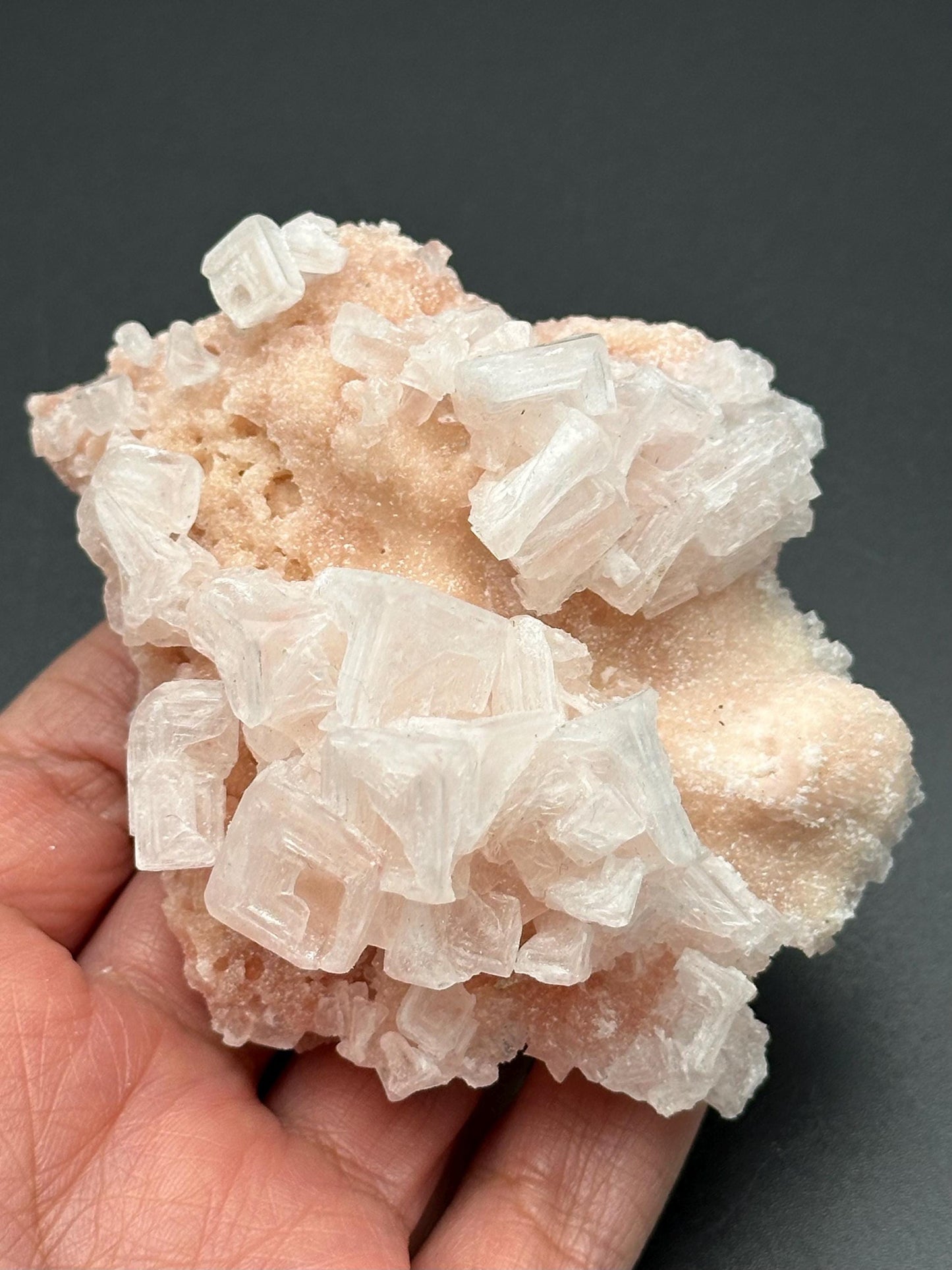 Light Pink Halite on Trona