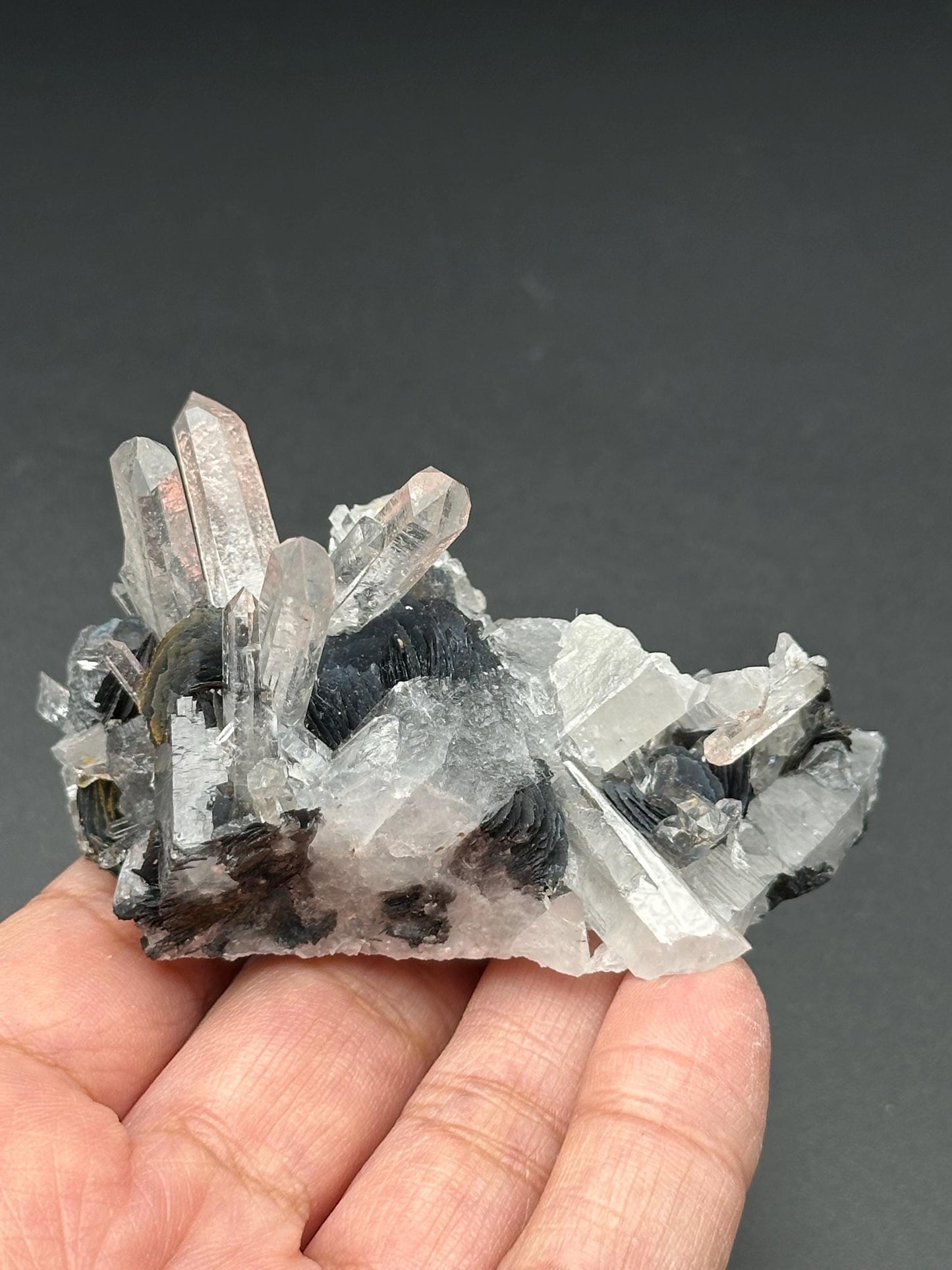 Specularite with Quartz from Guangzhou, China