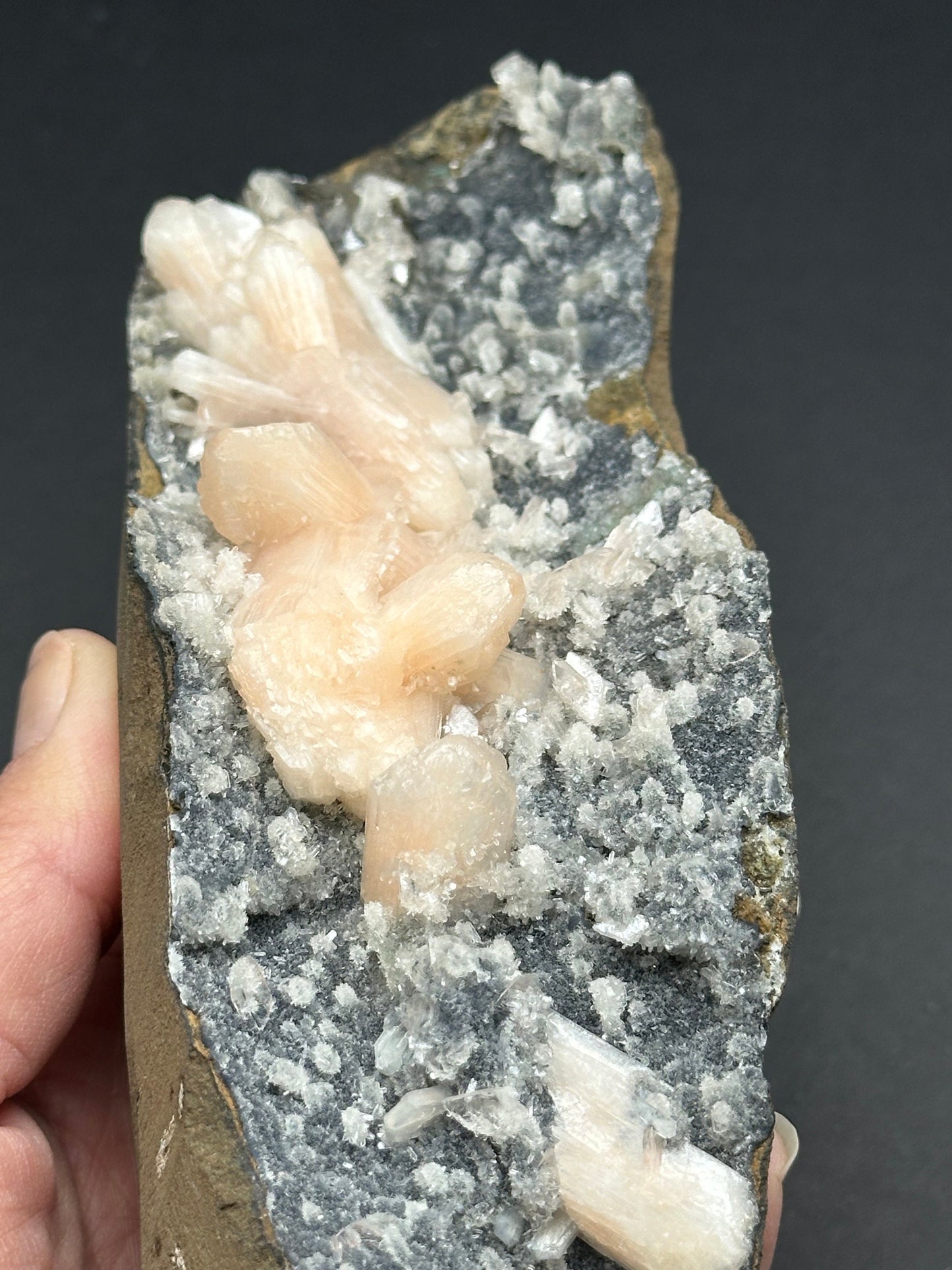 Stilbite with Chalcedony