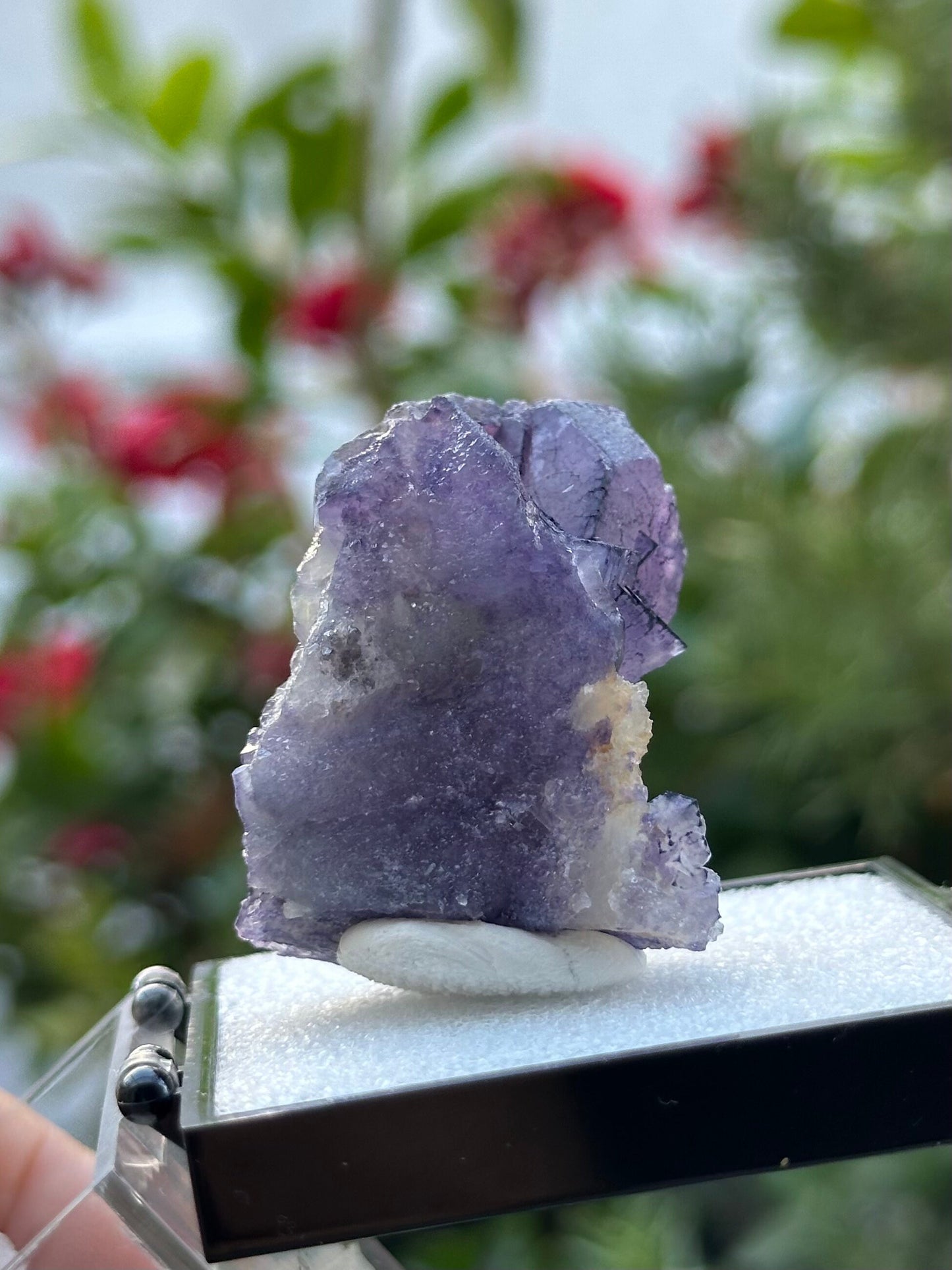 QR Code Fluorite from the Quinlong Mine
