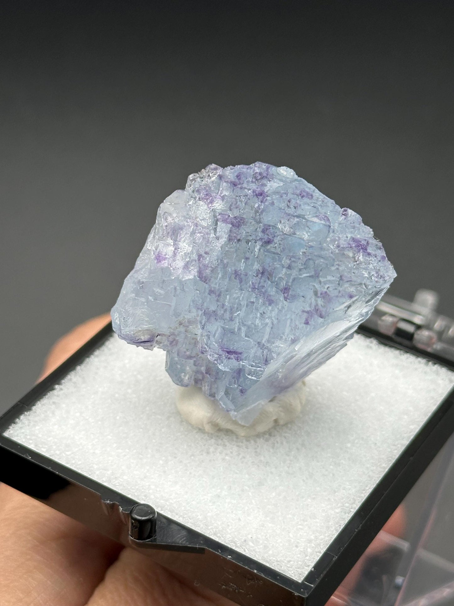 YGX Fluorite in a perky box from the Yaogangxian Mine