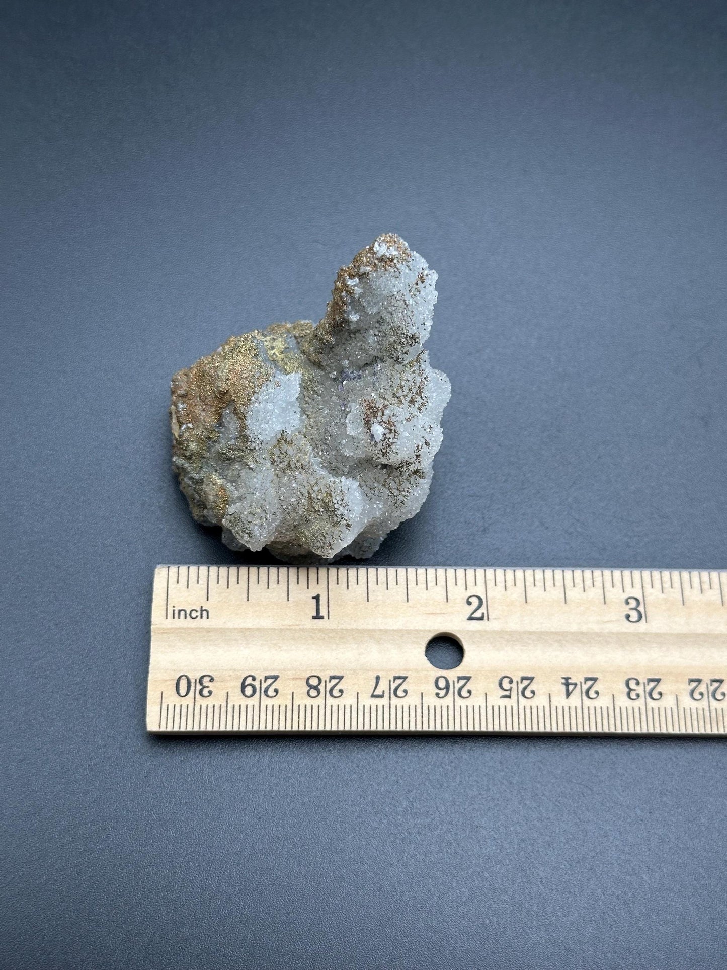 Pyrolusite Marcasite in Quartz from Zhejiang, China