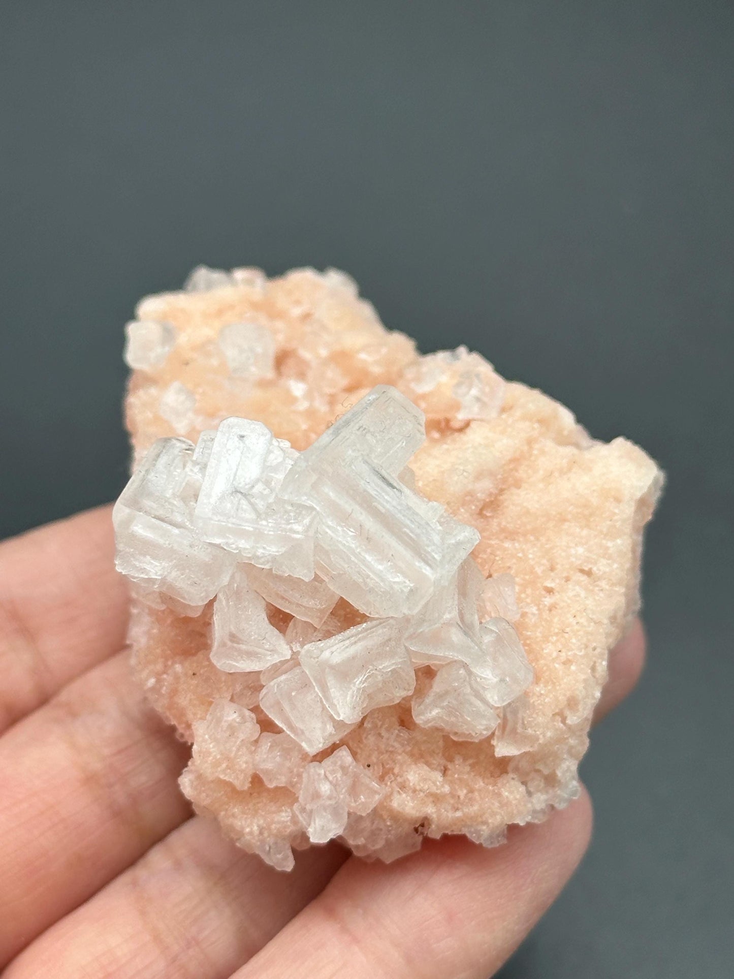 Light Pink Halite on Trona
