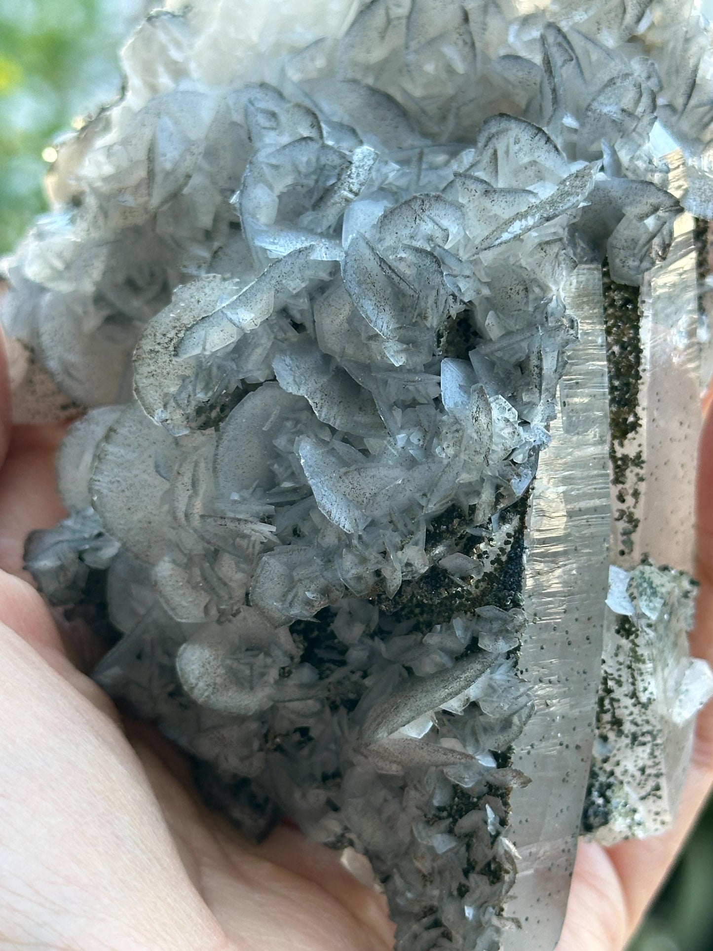 YGX Quartz with Calcite