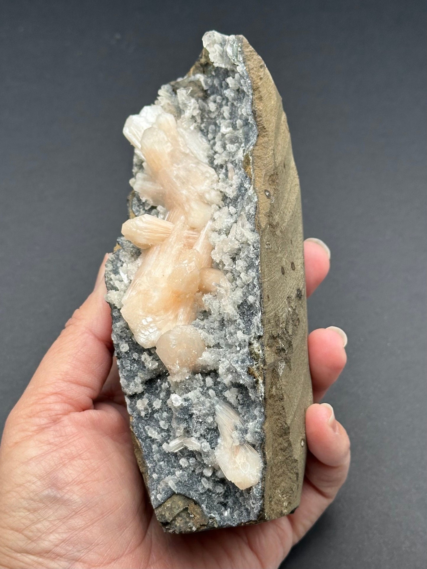 Stilbite with Chalcedony