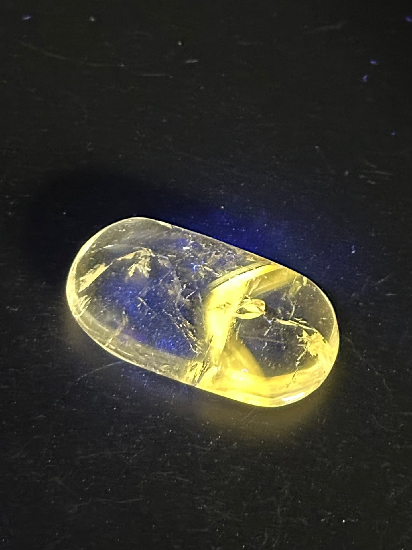 UV Amethyst Mini Palmstone from Brazil