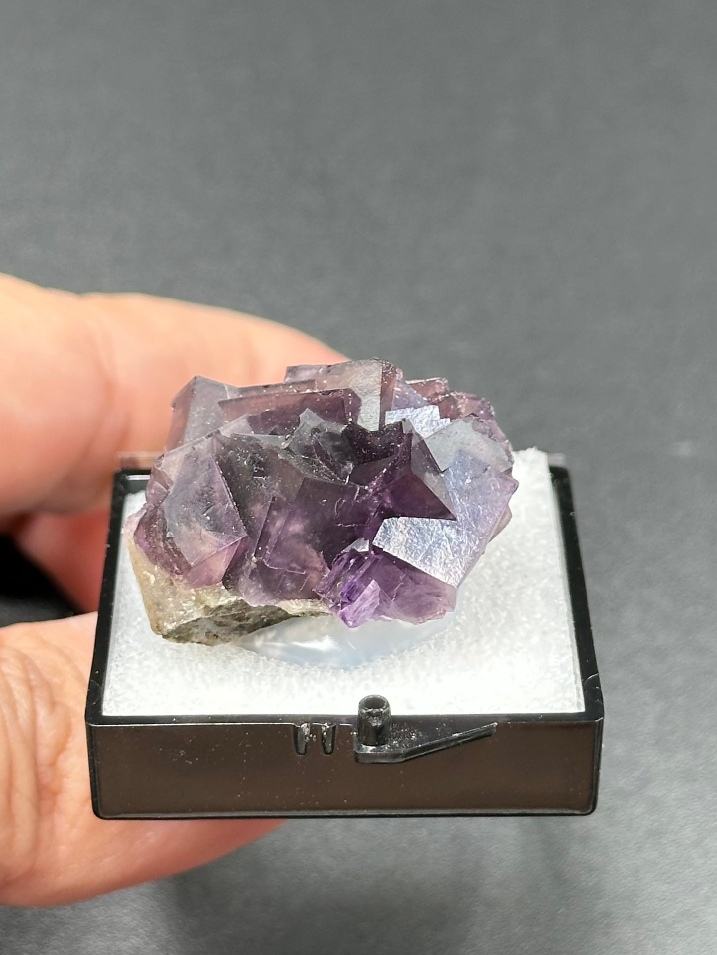 Fluorite in a perky box from Anhui, China