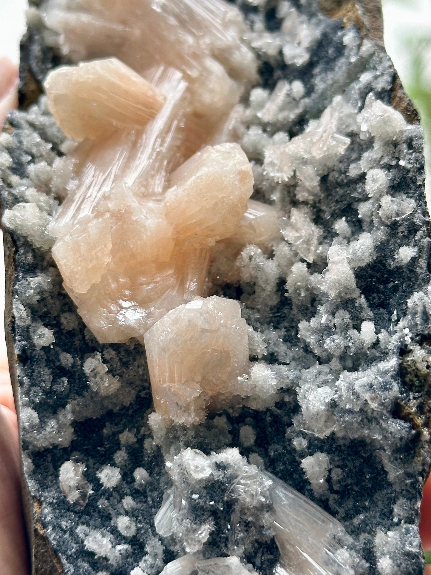 Stilbite with Chalcedony
