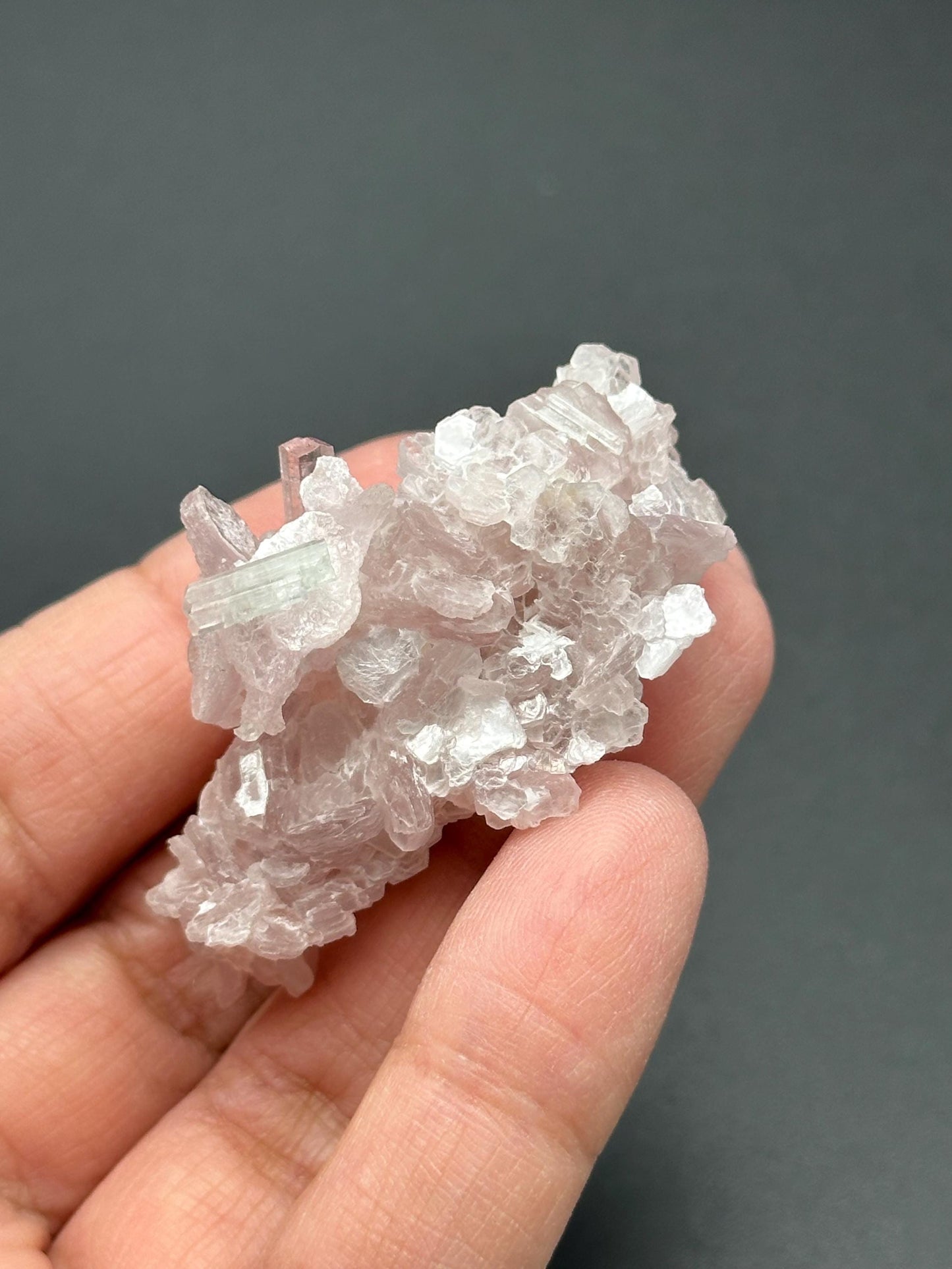 Pink Tourmaline with Lepidolite Flower