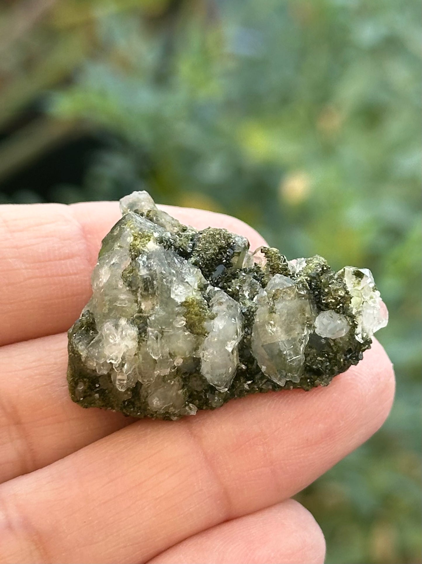Small Epidote and Quartz from Hakkari Province, Turkey