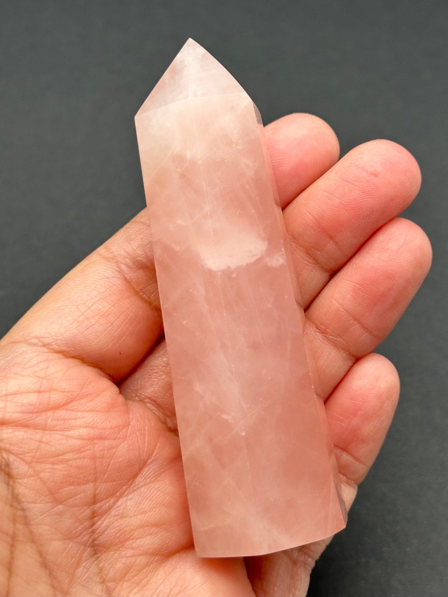 3.5 inch Rose Quartz Tower