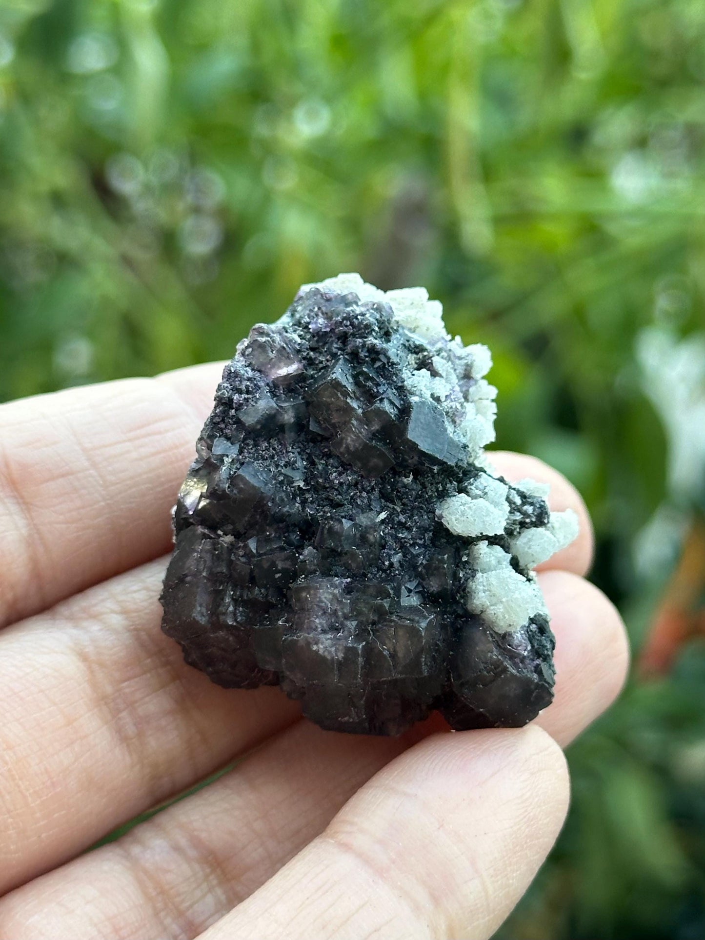 Fluorite with Calcite Specimen