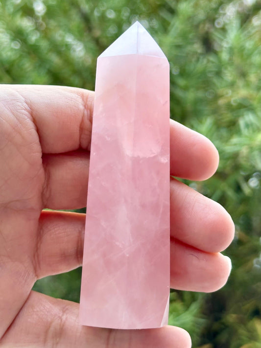3.5 inch Rose Quartz Tower