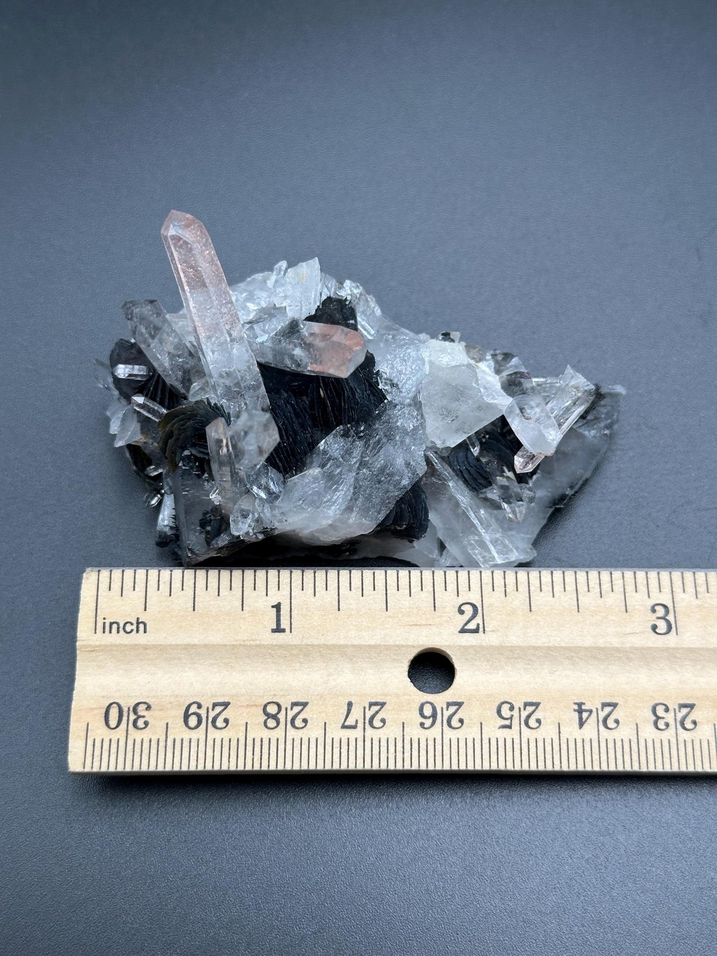 Specularite with Quartz from Guangzhou, China