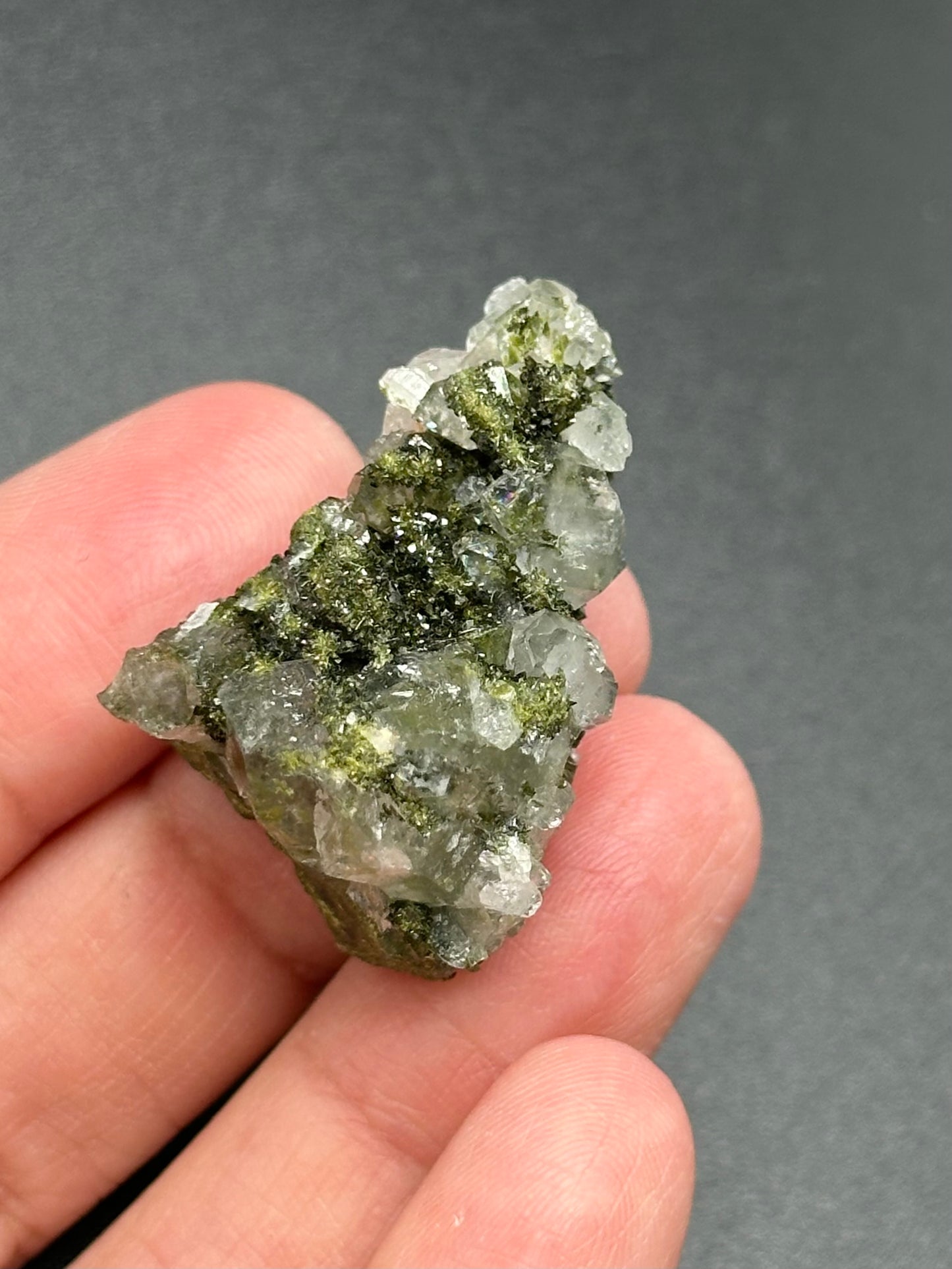Small Epidote and Quartz from Hakkari Province, Turkey