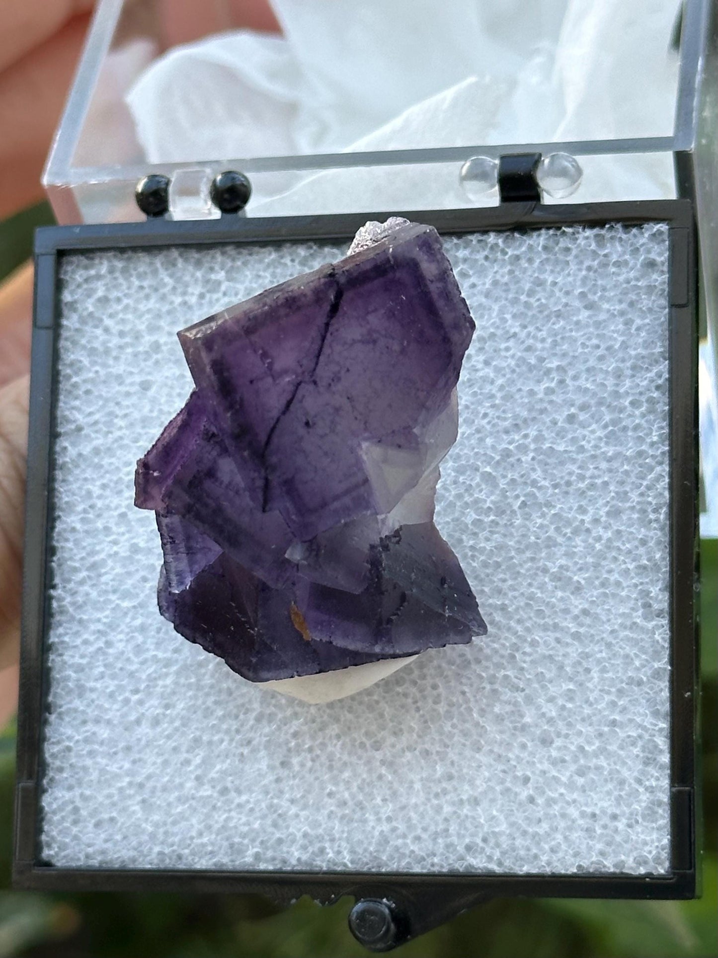QR Code Fluorite from the Quinlong Mine, Guizhou, China