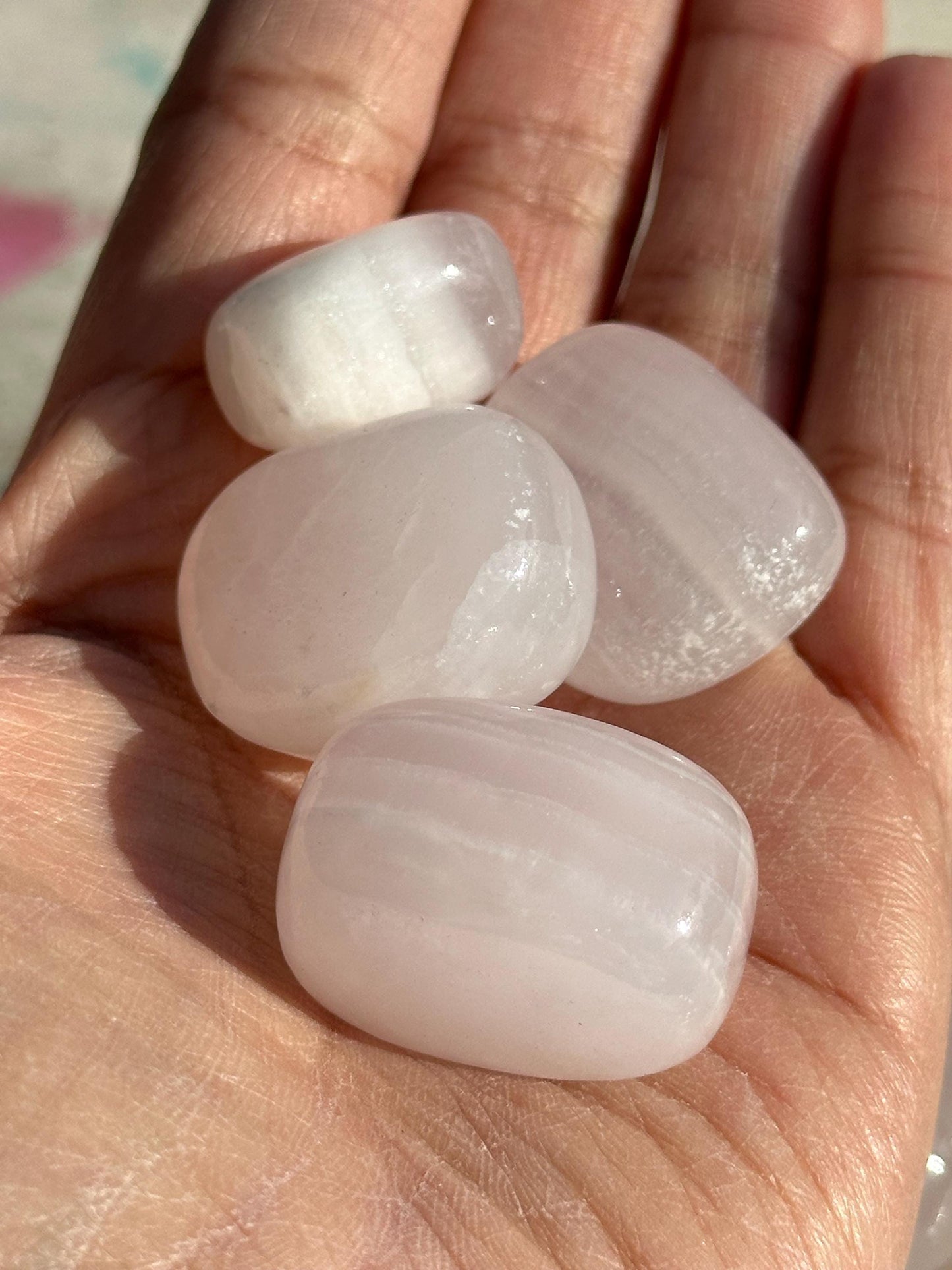 One (1) Mangano Calcite Tumble