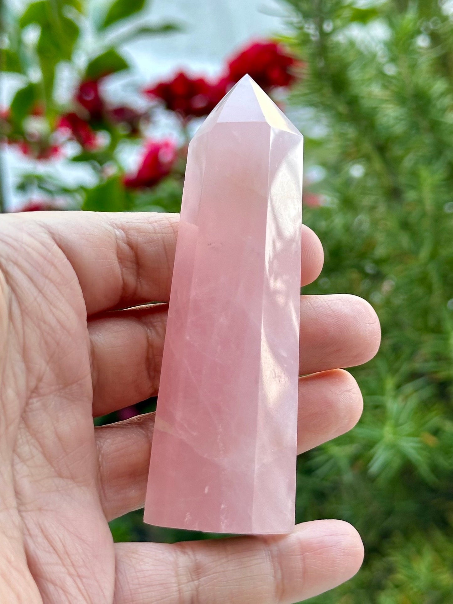 3.5 inch Rose Quartz Tower