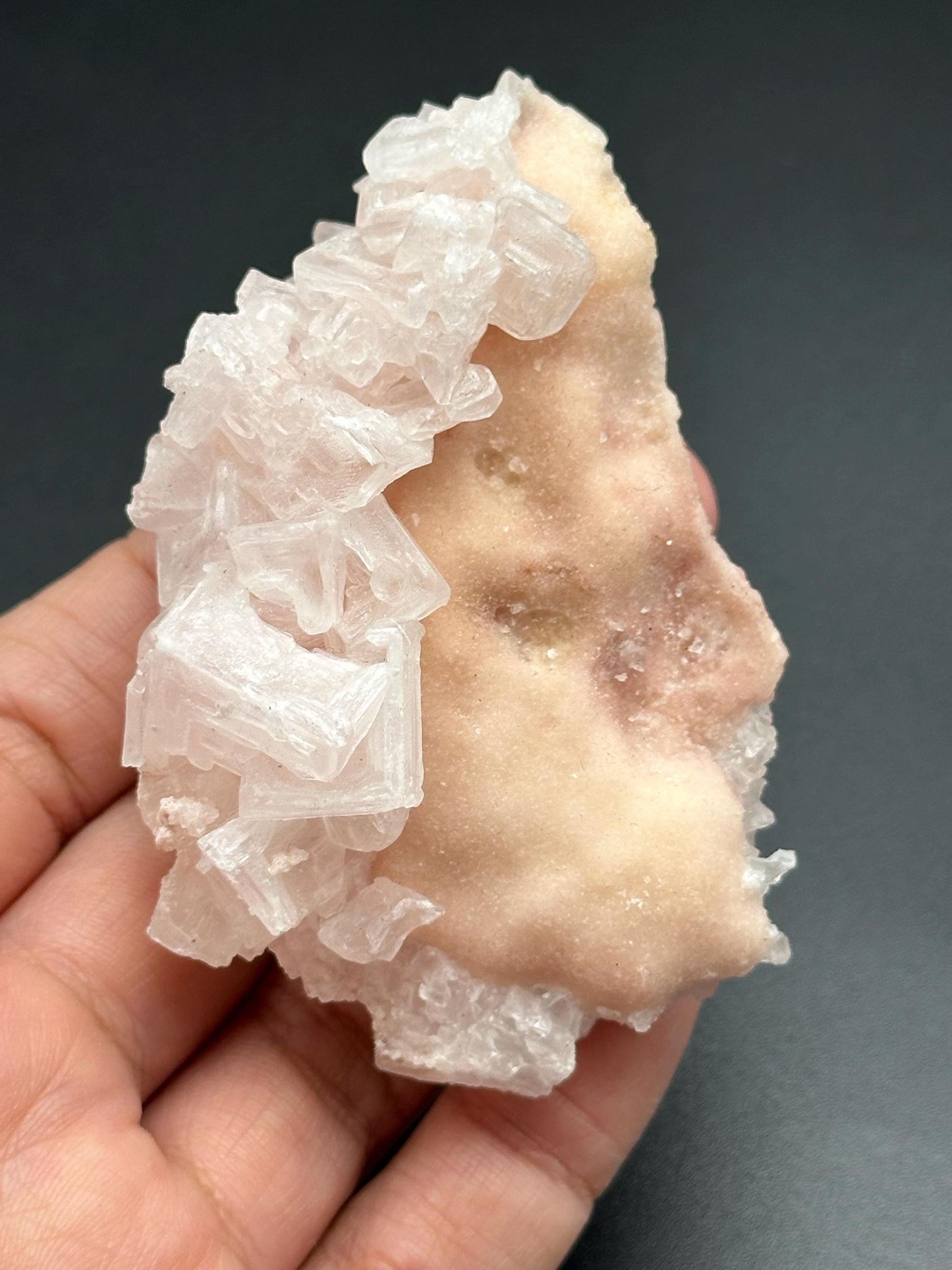 Light Pink Halite on Trona