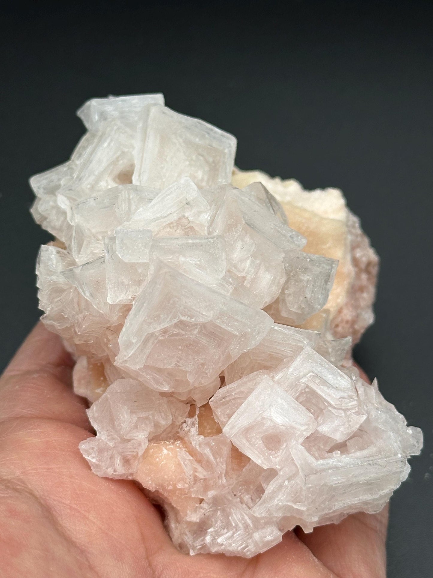 Light Pink Halite on Trona