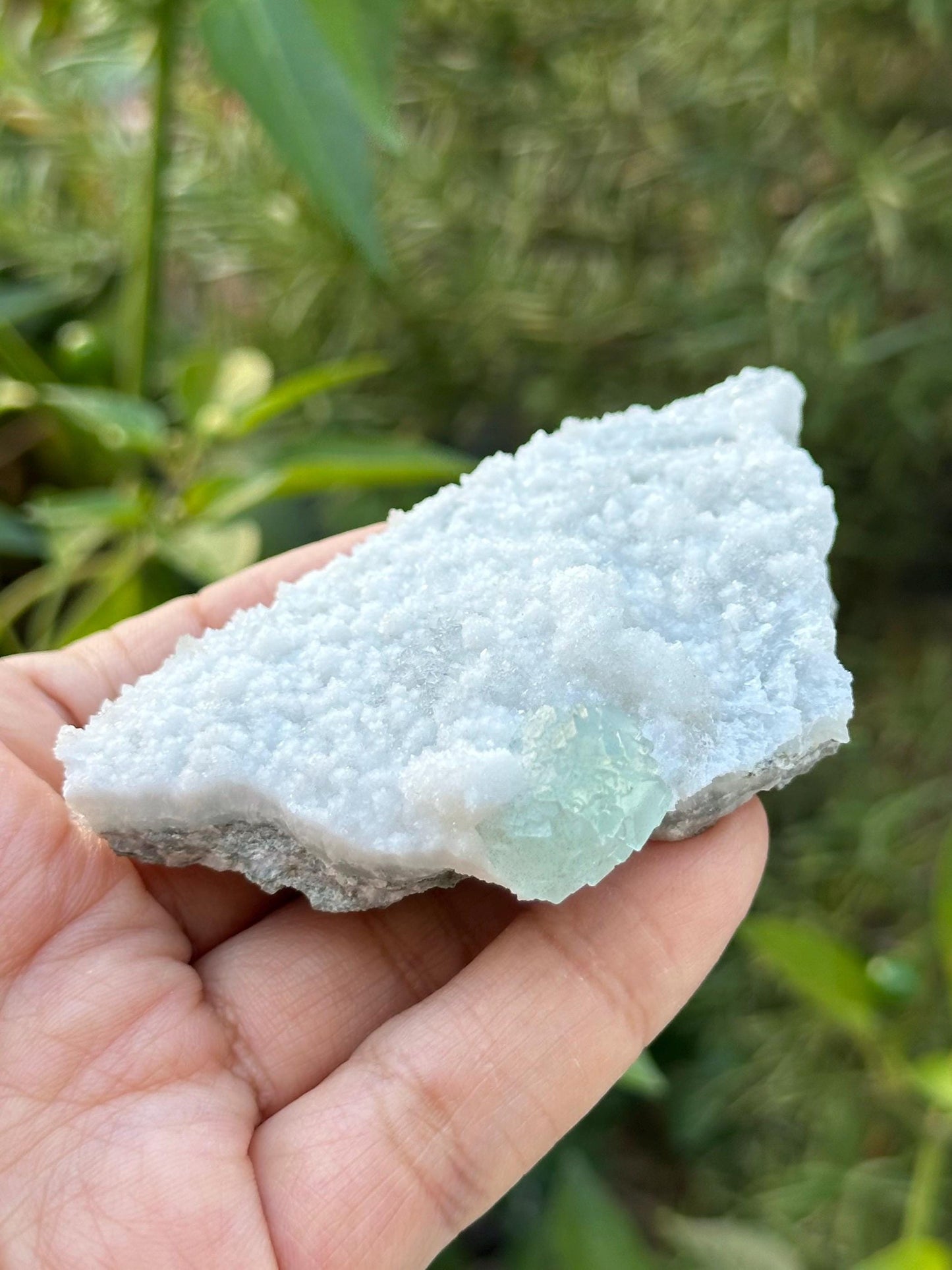 Fluorite, Calcite, and Quartz Specimen from Mexico