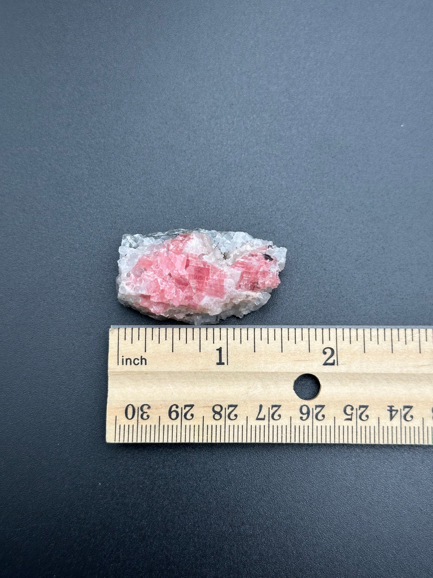 Rhodochrosite with Quartz on Matrix