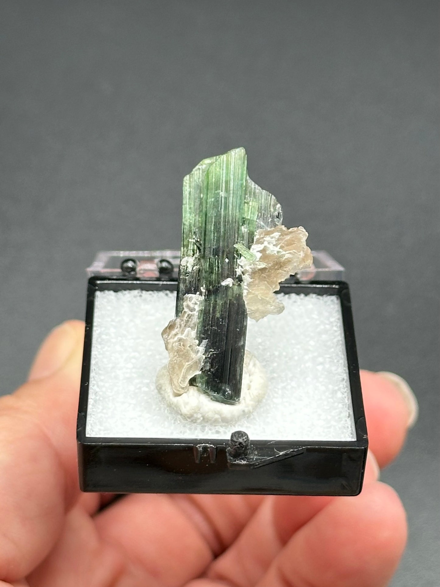 Green Tourmaline and Lepidolite from Stak Nala, Pakistan