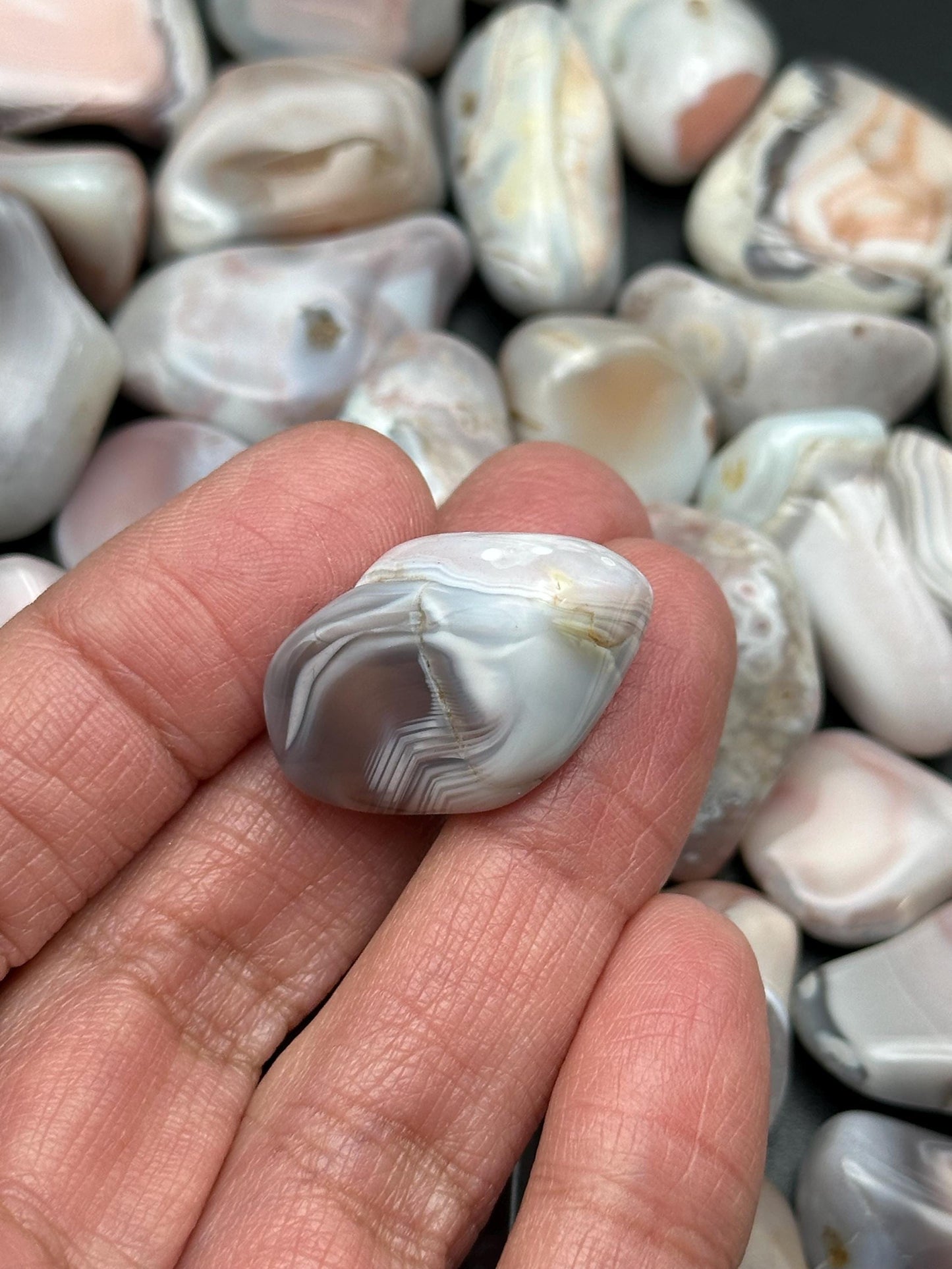 One (1) Botswana Agate Tumble