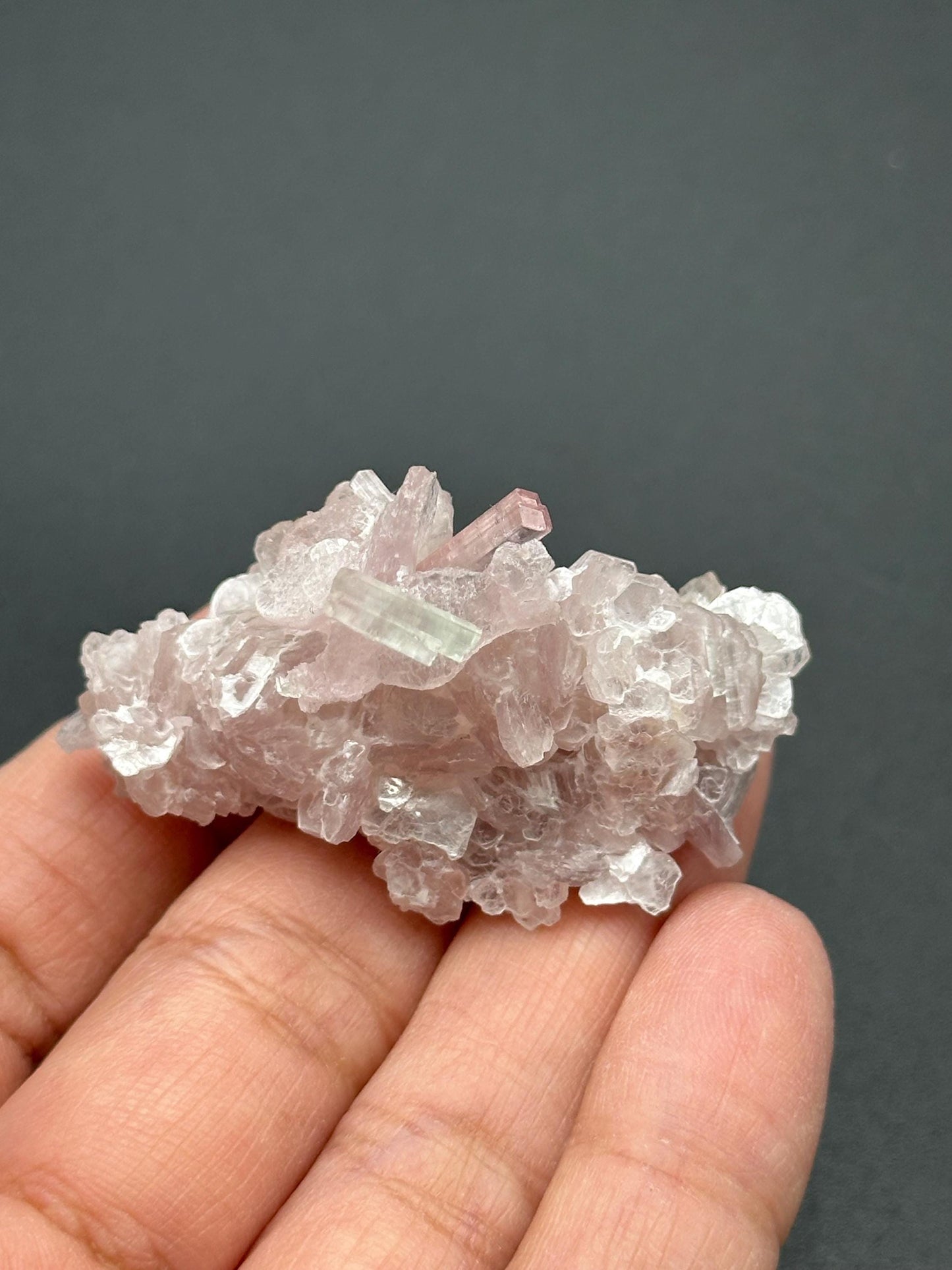 Pink Tourmaline with Lepidolite Flower