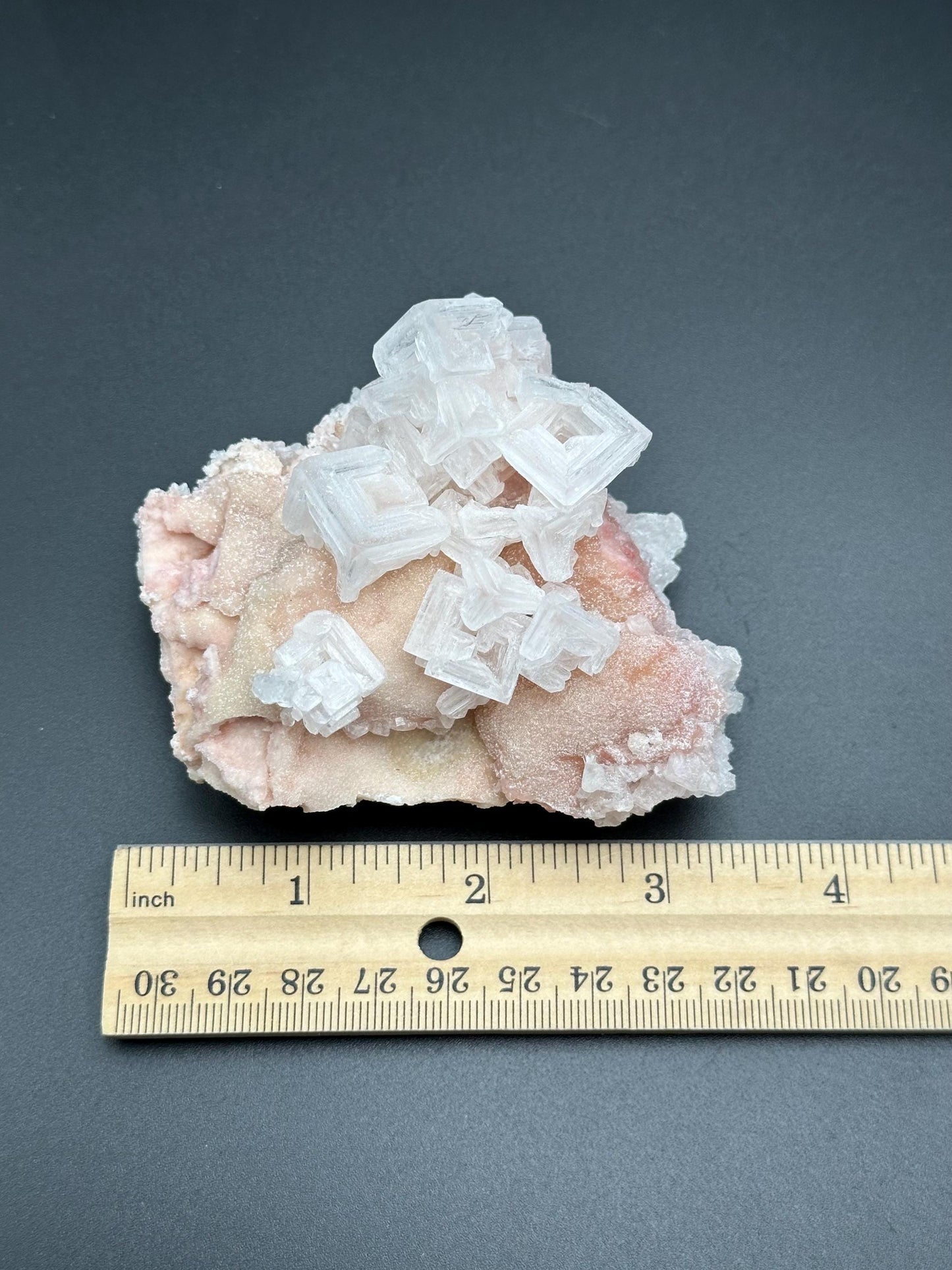 Light Pink Halite on Trona from Searles Lake, California