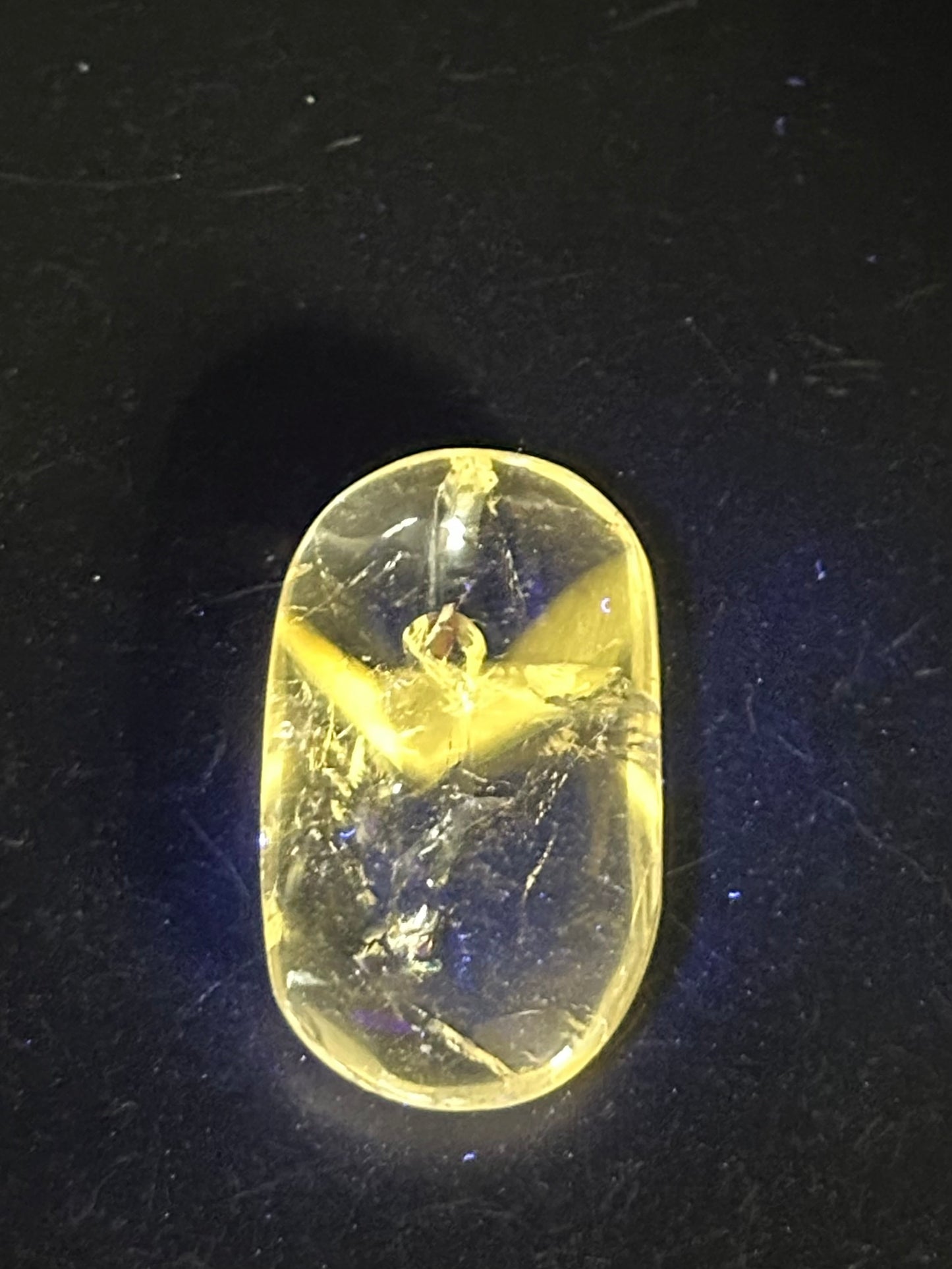 UV Amethyst Mini Palmstone from Brazil