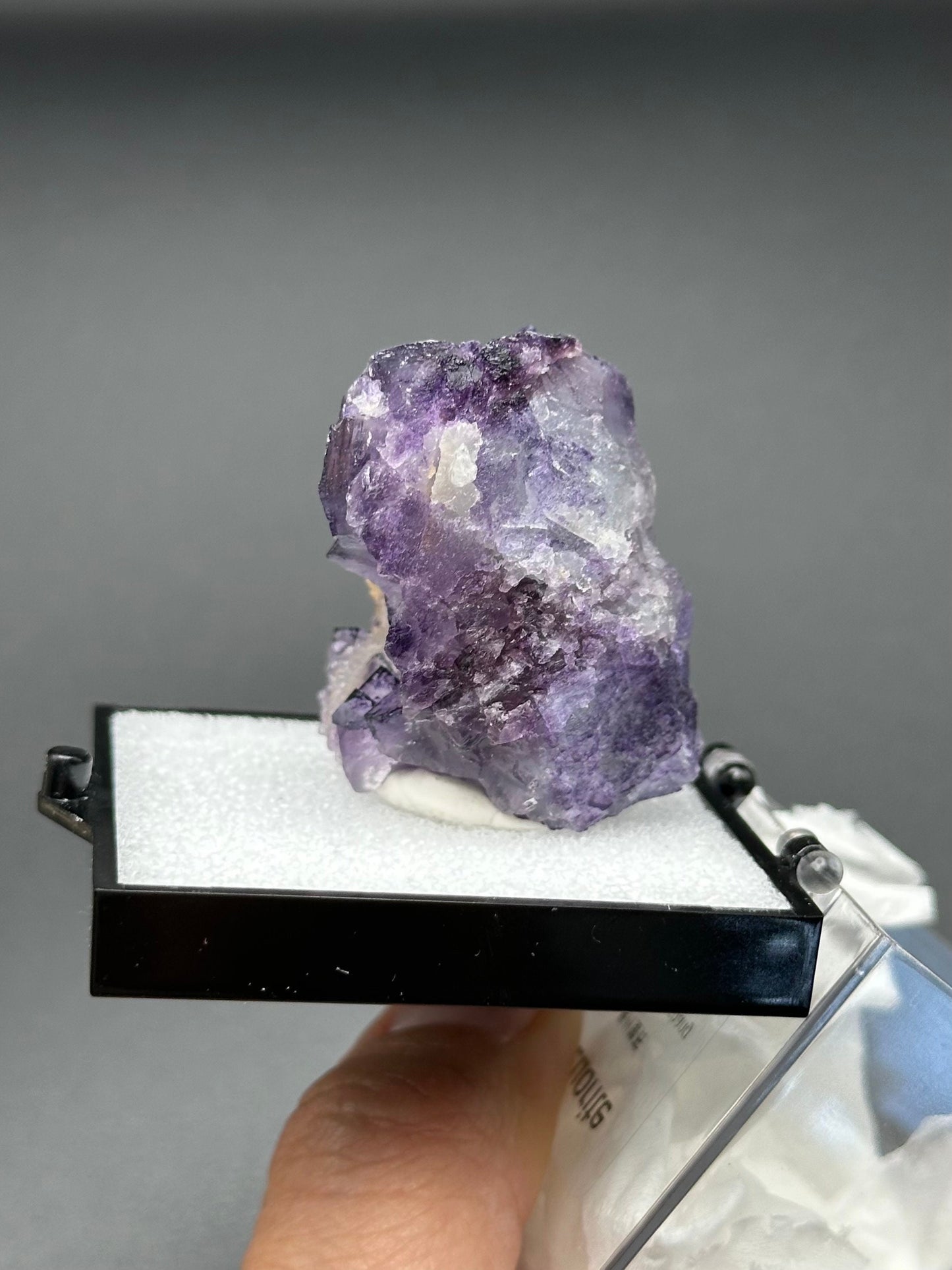 QR Code Fluorite from the Quinlong Mine