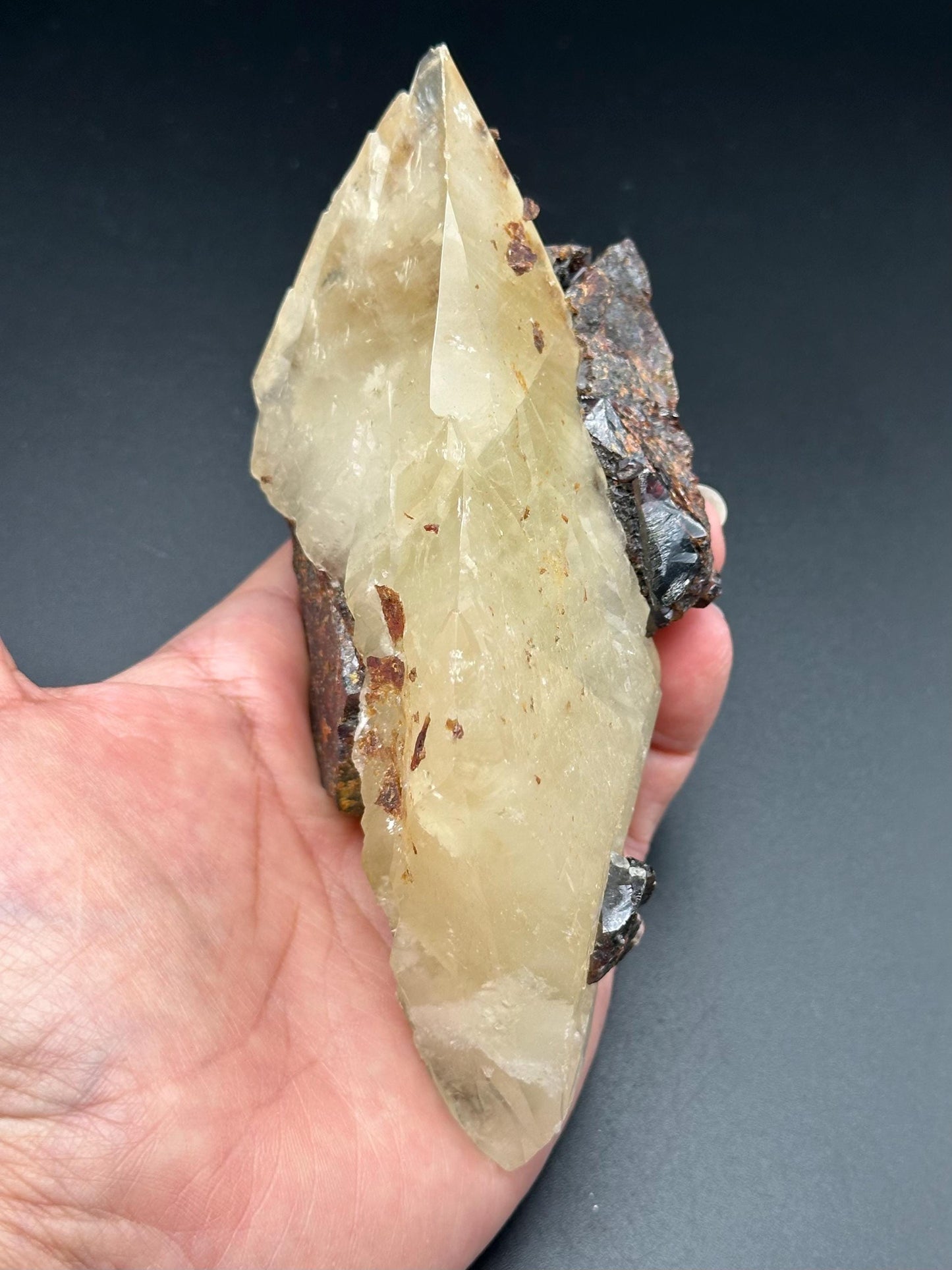 Elmwood Calcite with Sphalerite
