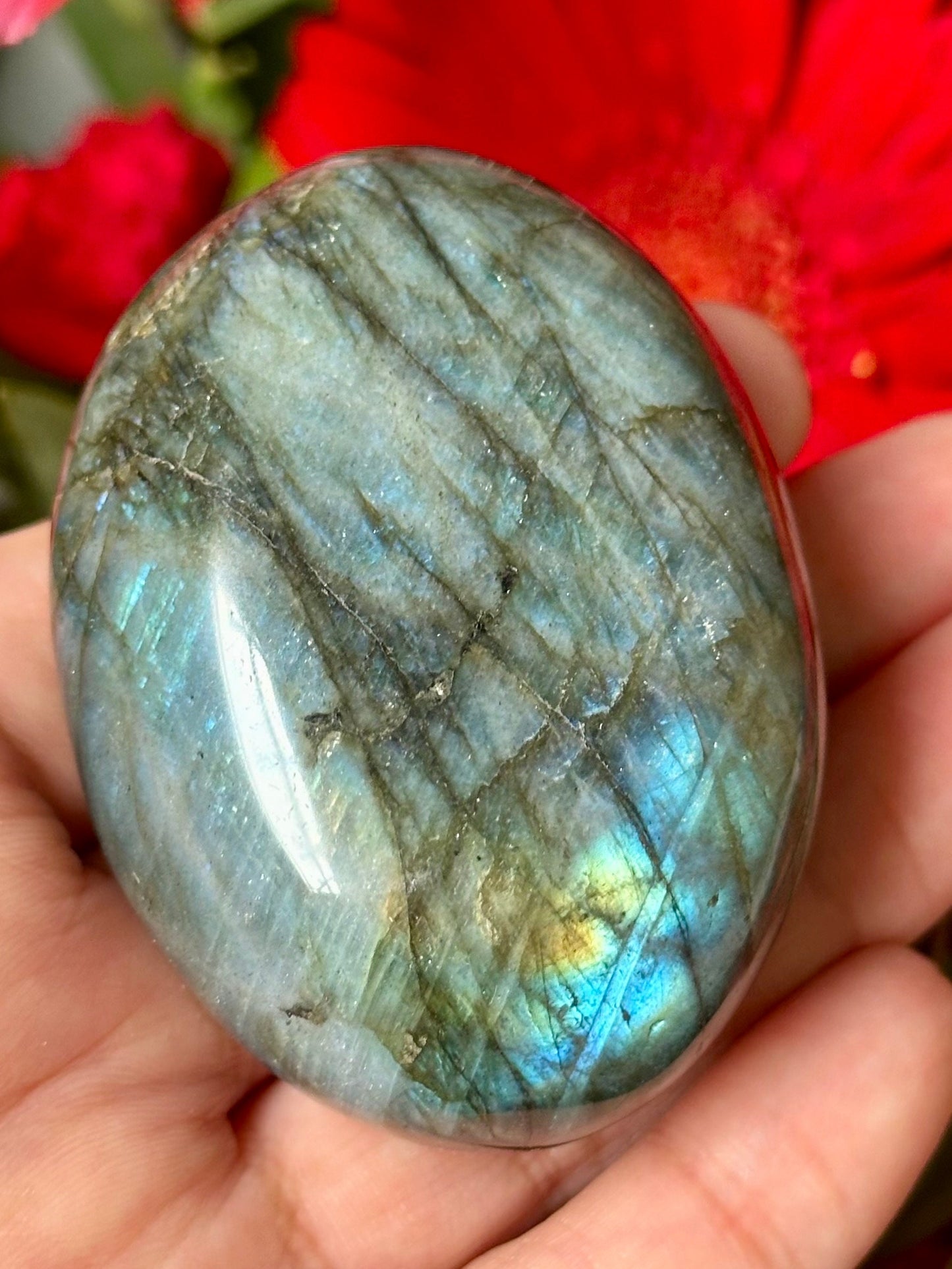 Labradorite Palm Stone