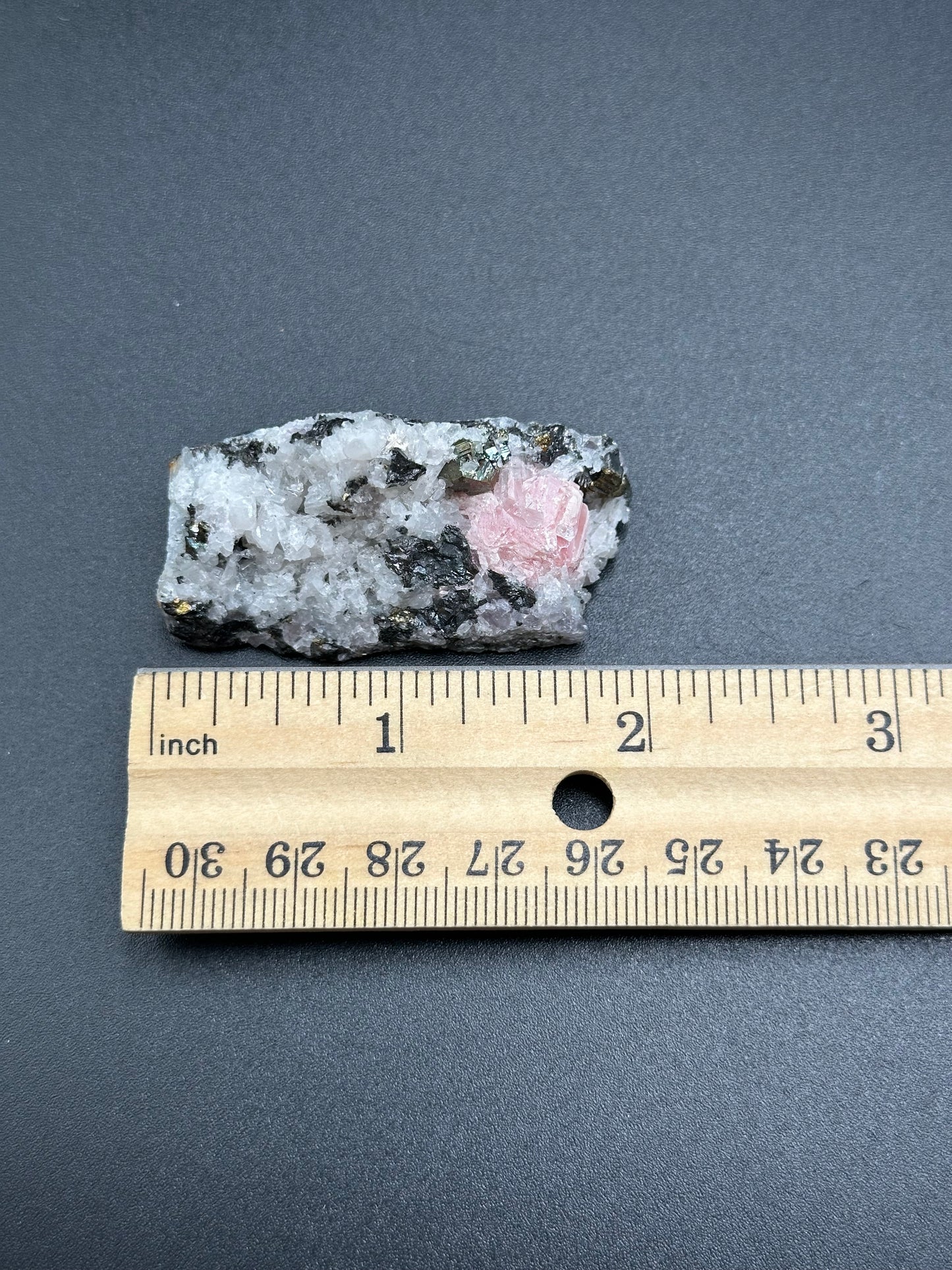 Rhodochrosite with Pyrite and Quartz from the Wutong Mine, Guangxi, China