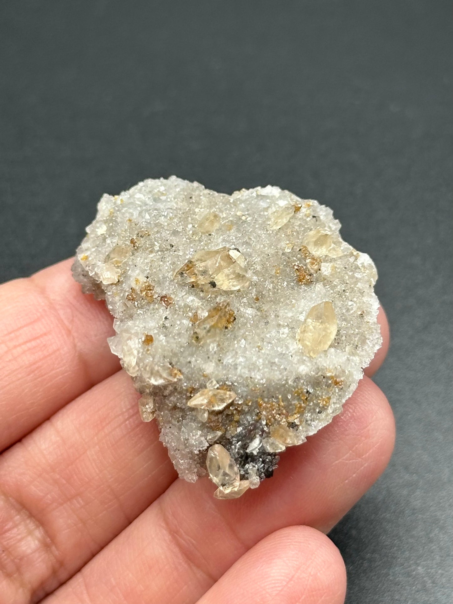 Dolomite, Sphalerite, and Calcite from the Elmwood Mine in Carthage, Tennessee