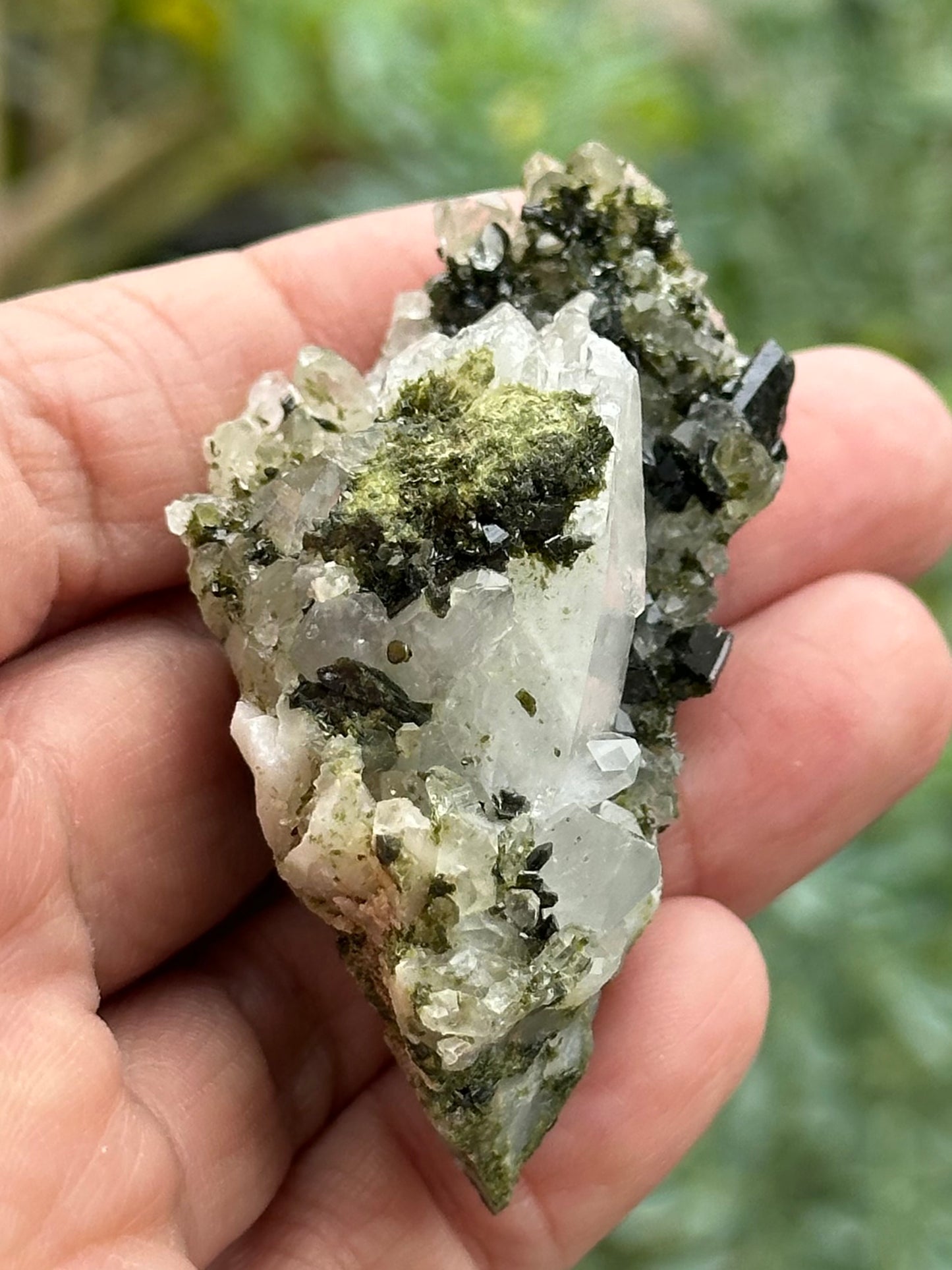 Epidote and Quartz from Hakkari Province, Turkey