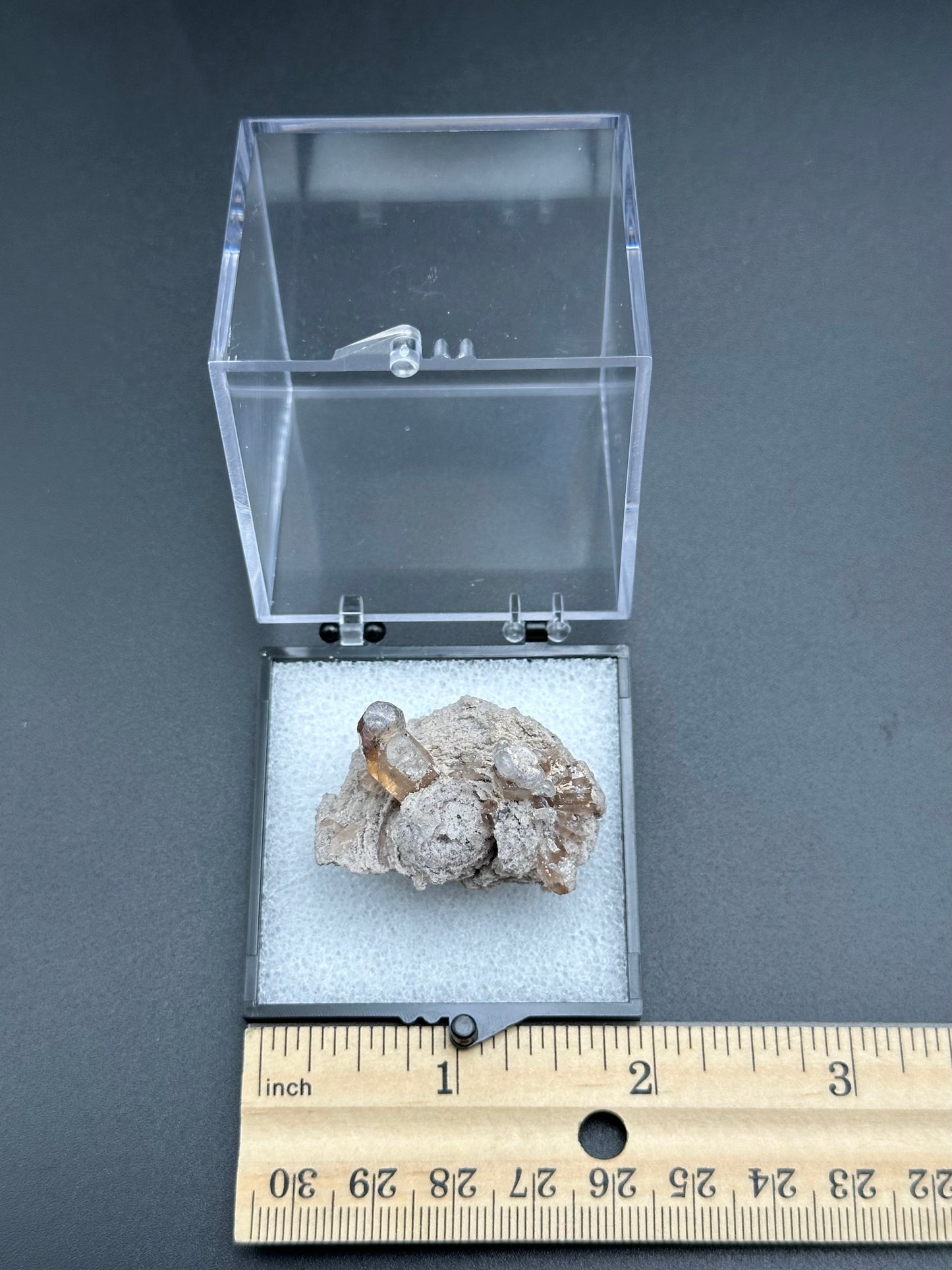Hyalite Opal on Topaz from Mexico