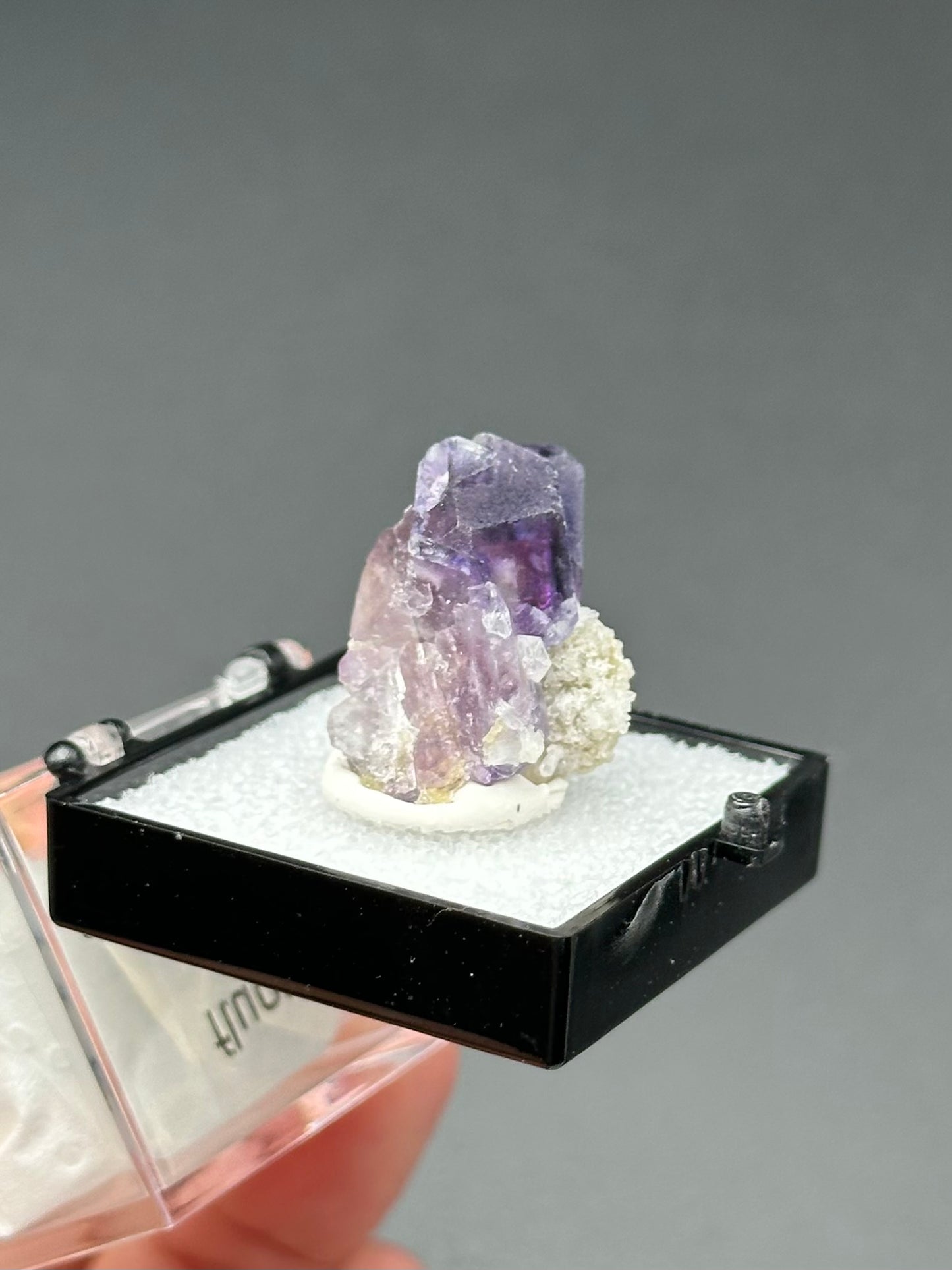 Yindu Fluorite in a perky box from Inner Mongolia, China