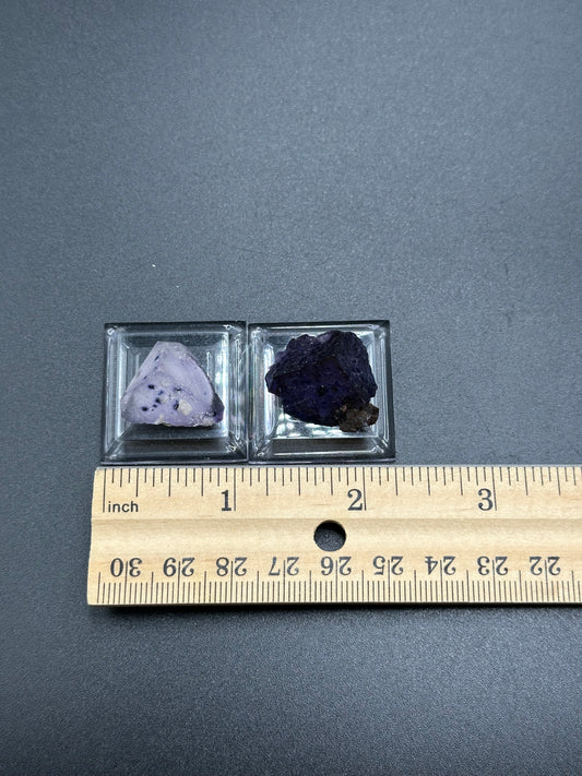 2 Fluorites from the Elmwood Mine on Stands