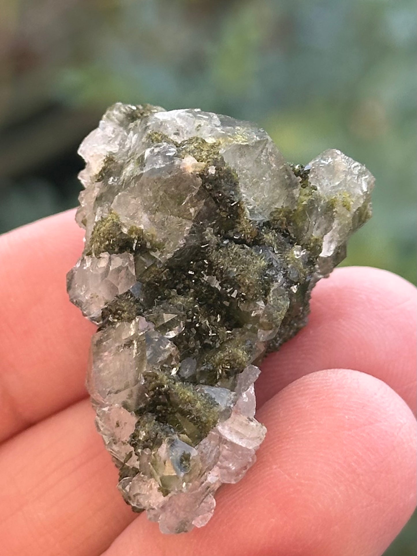 Small Epidote and Quartz from Hakkari Province, Turkey