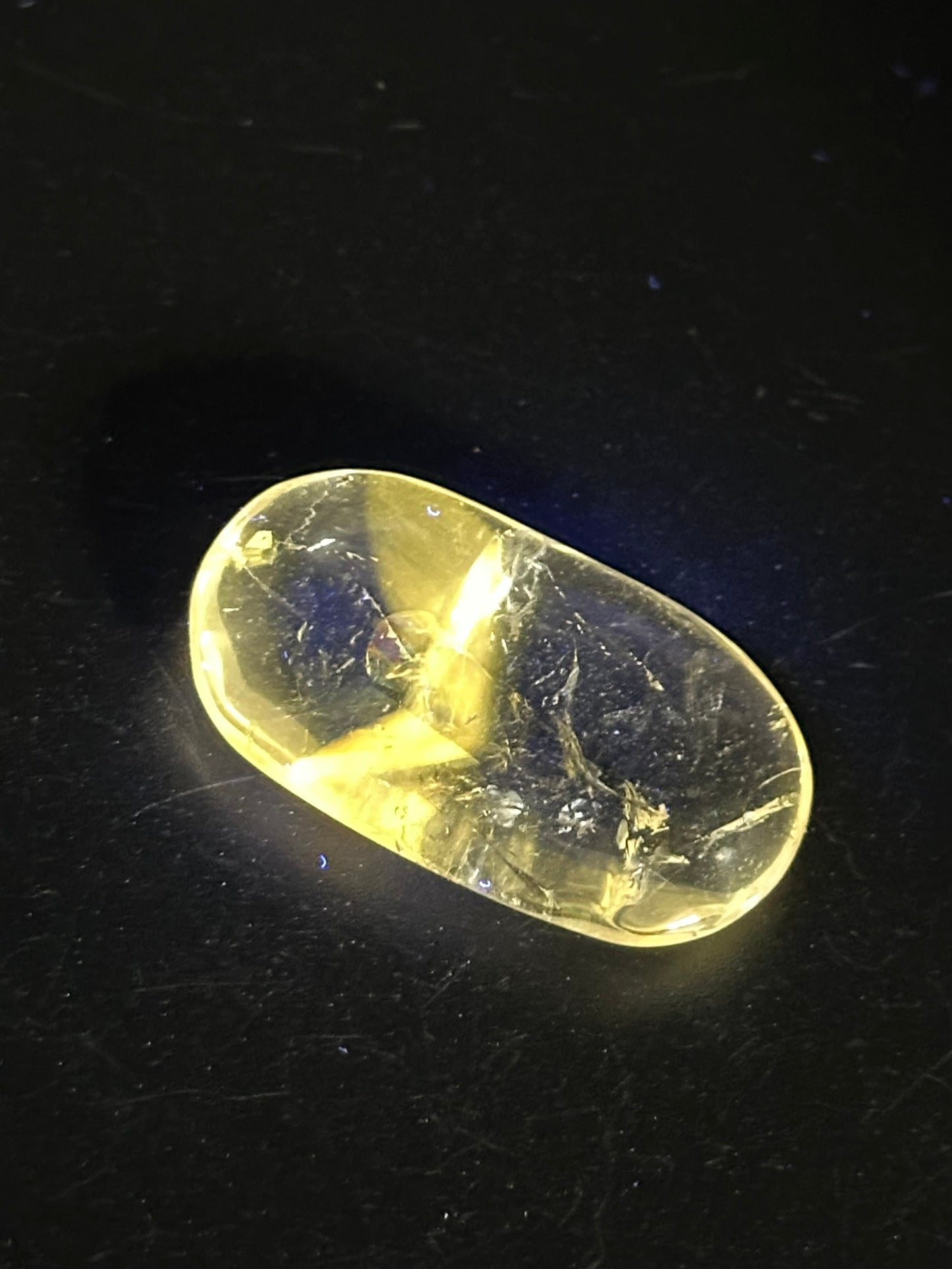 UV Amethyst Mini Palmstone from Brazil
