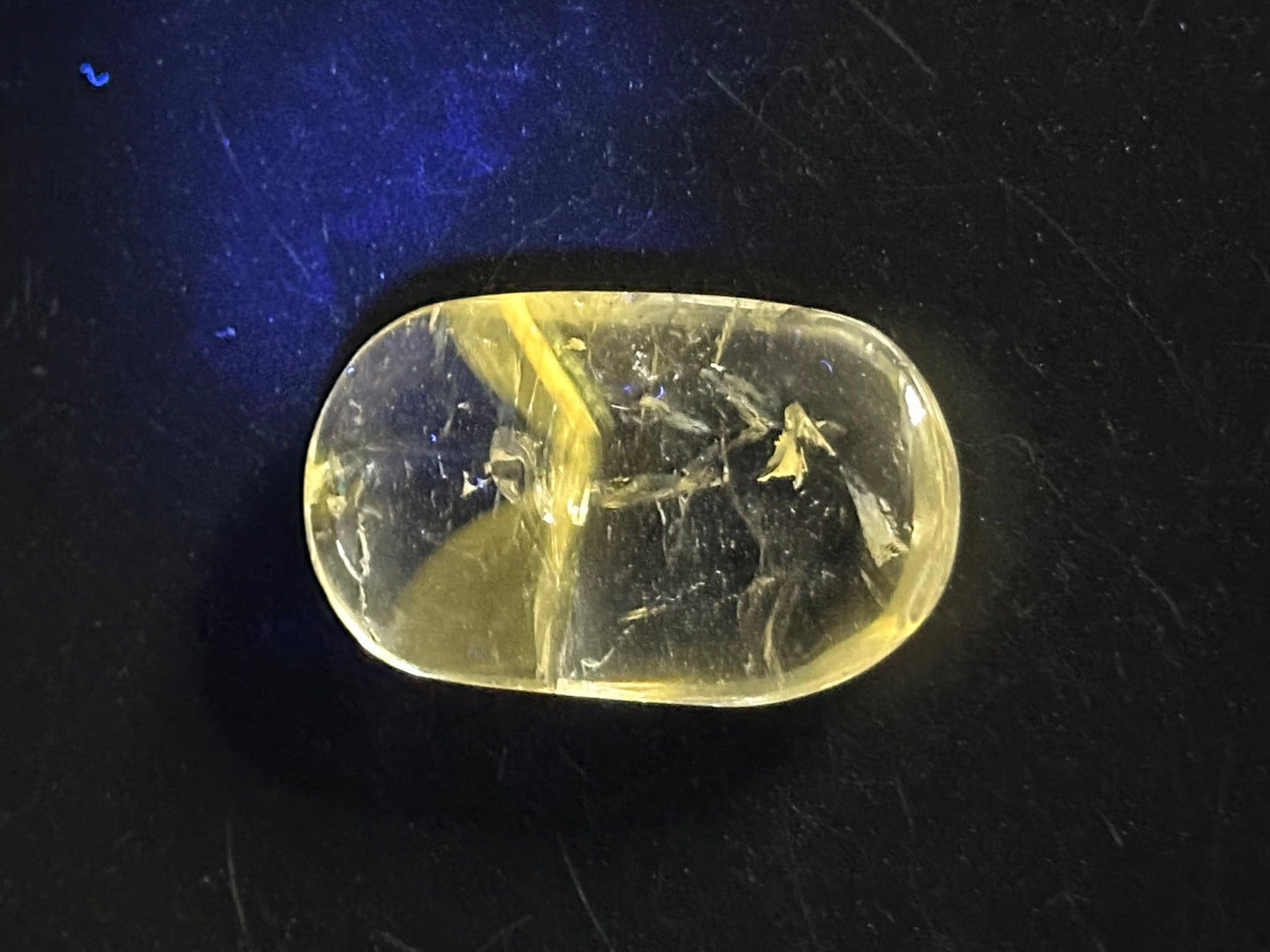UV Amethyst Mini Palmstone from Brazil