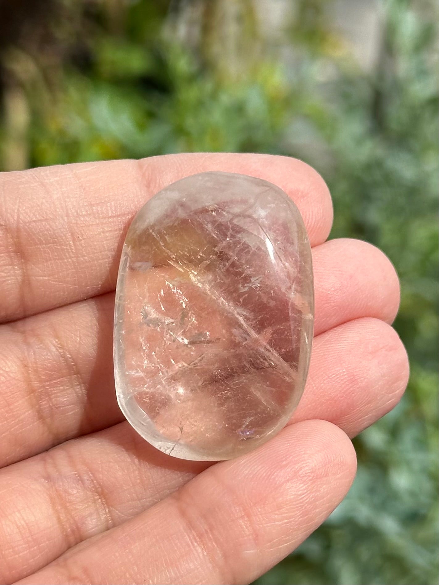UV Amethyst Mini Palmstone from Brazil