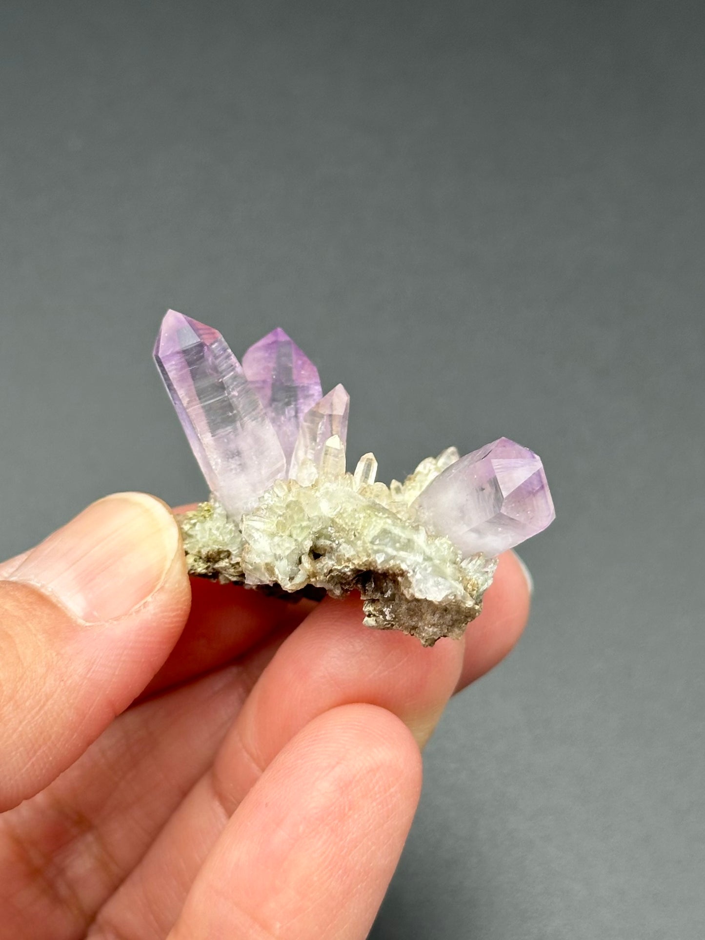 Veracruz Amethyst Cluster on Matrix